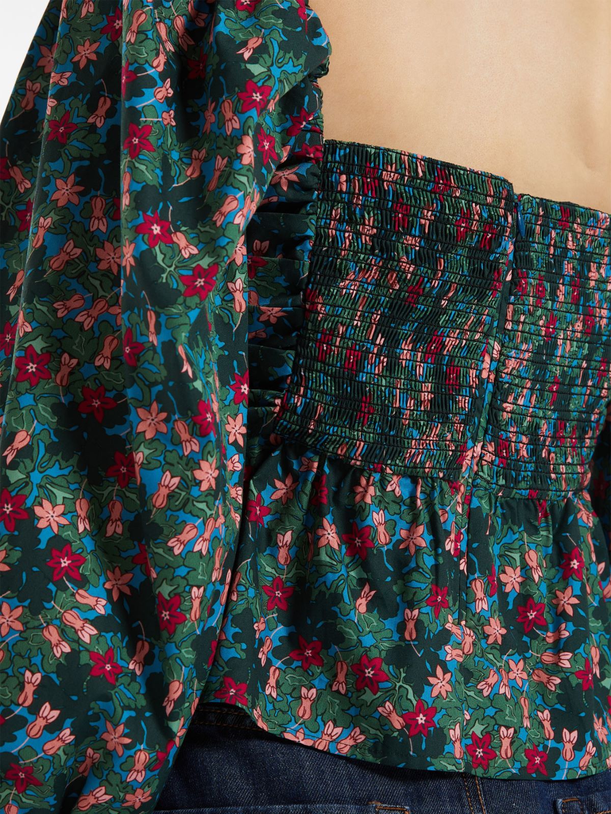 Top in popeline di cotone