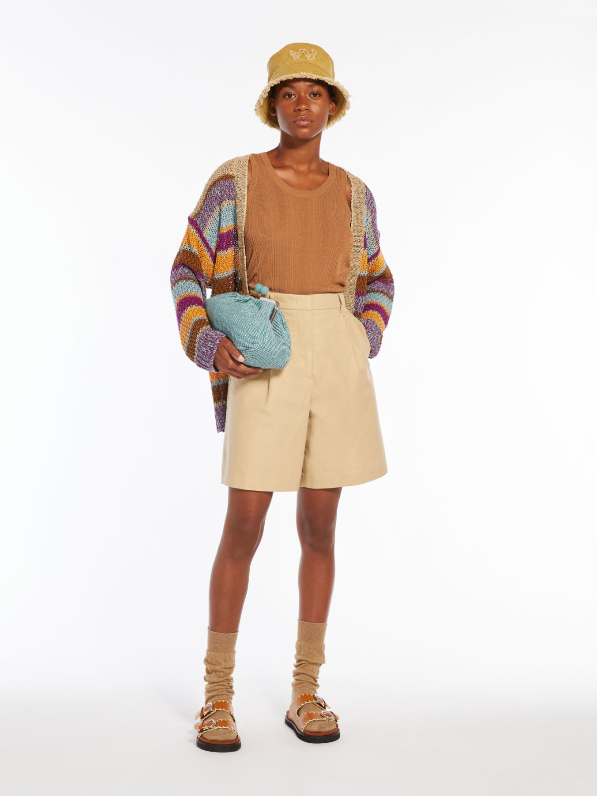 Cardigan in filato di lino