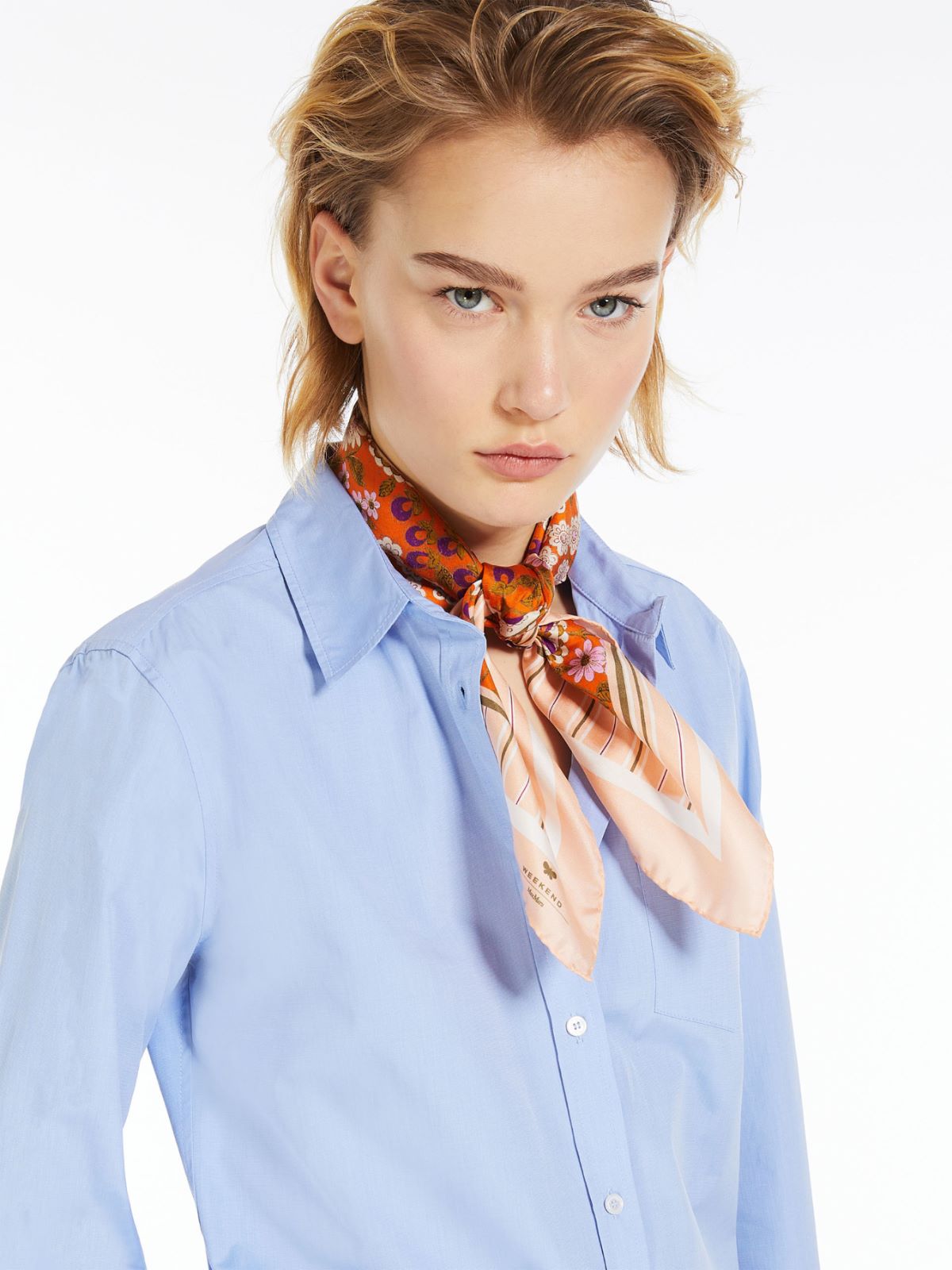 Foulard in twill di seta