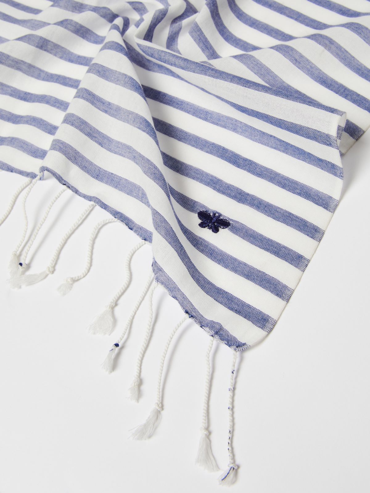 Stola in cotone tinto filo