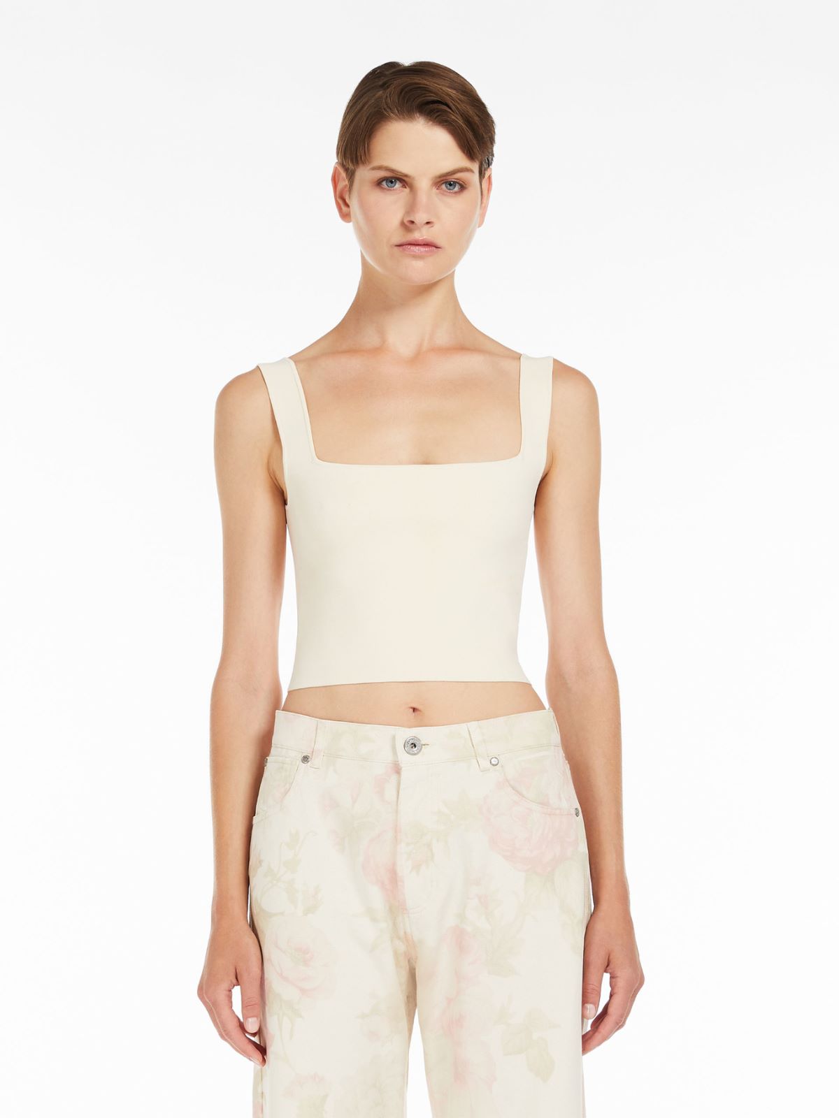 Canotta in filato di viscosa