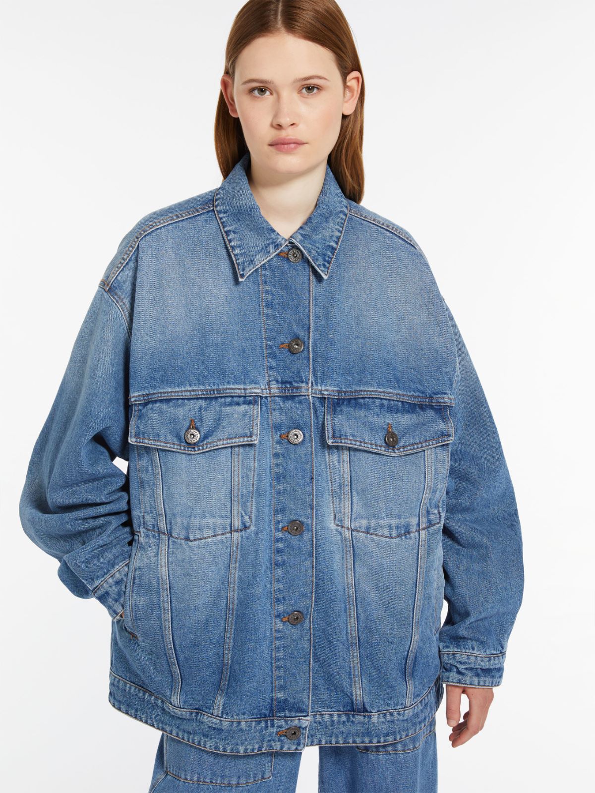 Giubbotto over in denim
