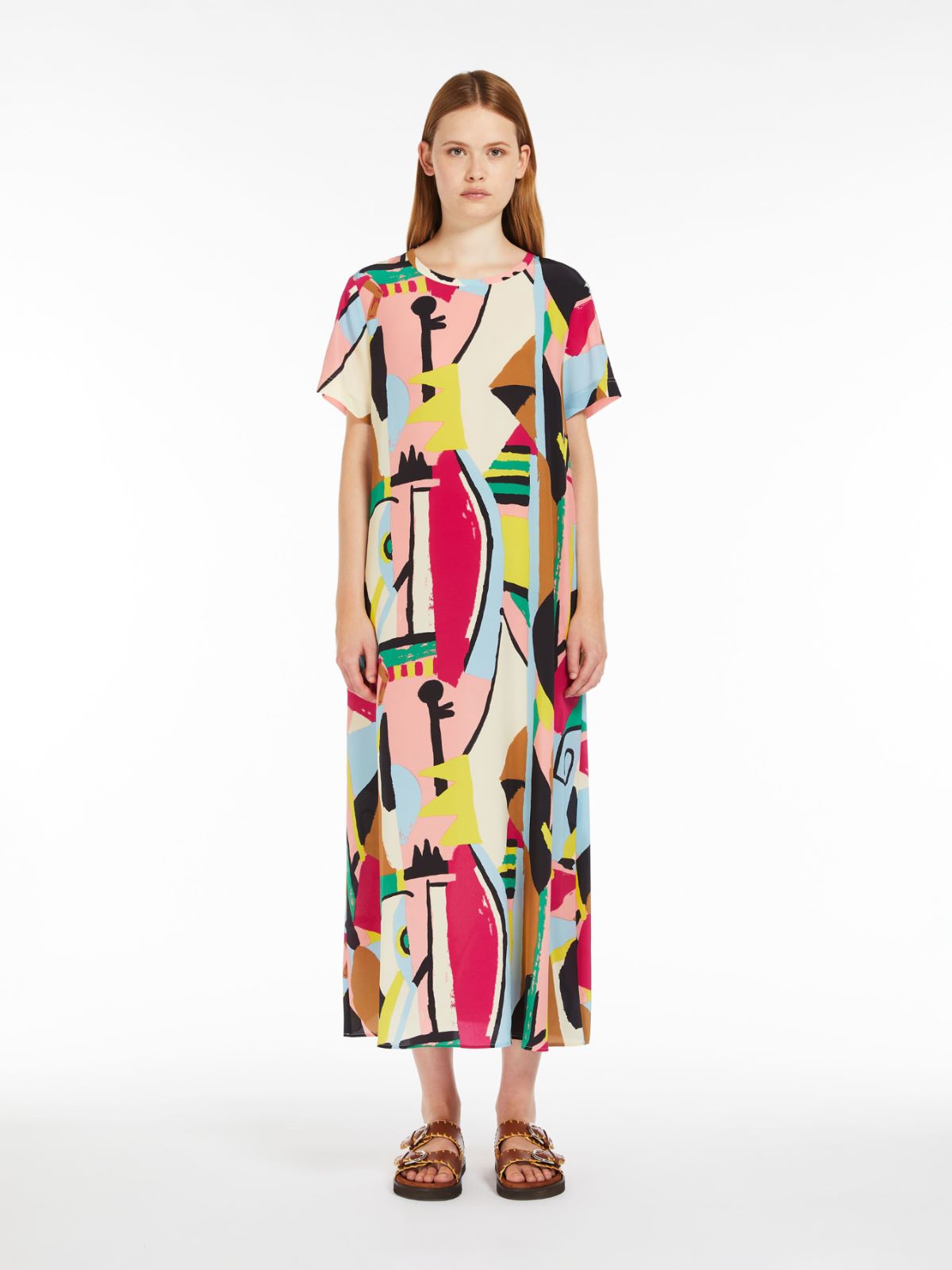 Abito in crêpe de Chine di seta