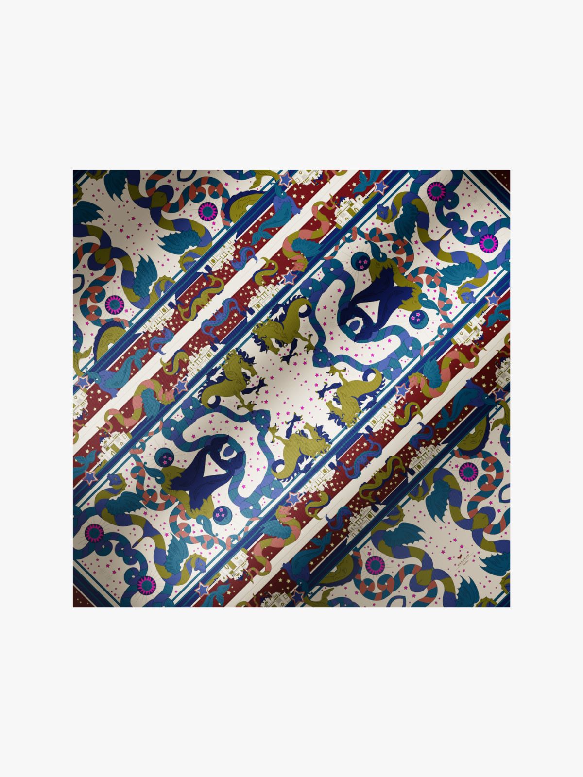 Scialle in twill di seta