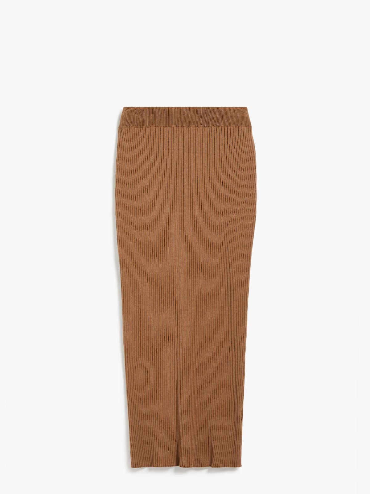 Gonna in maglia a coste