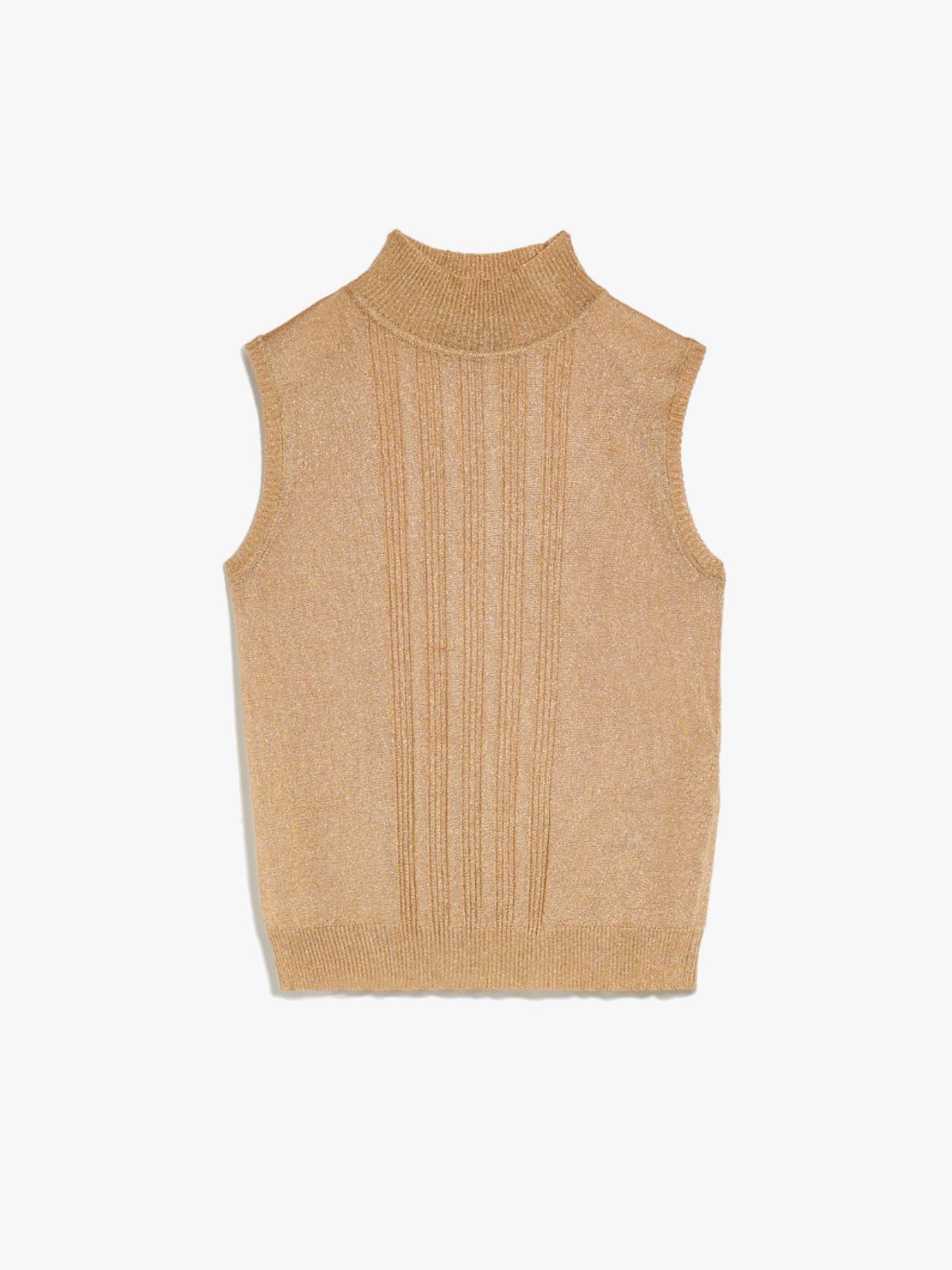 Top in maglia di viscosa e lurex