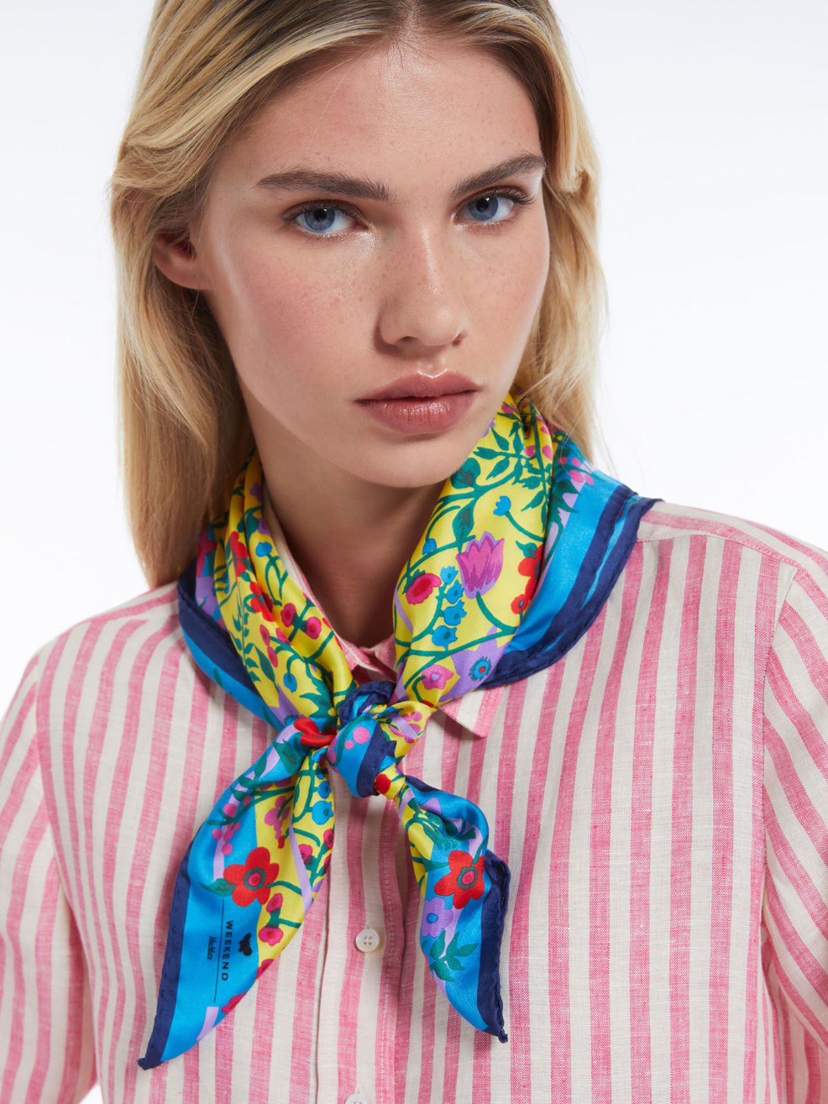 Foulard in twill di seta