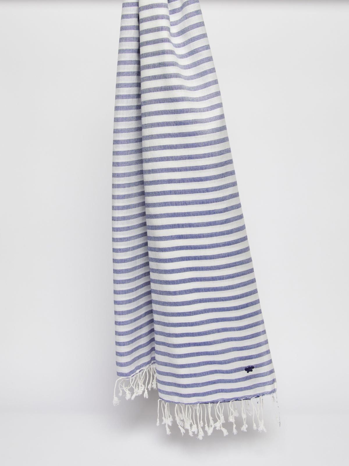 Stola in cotone tinto filo