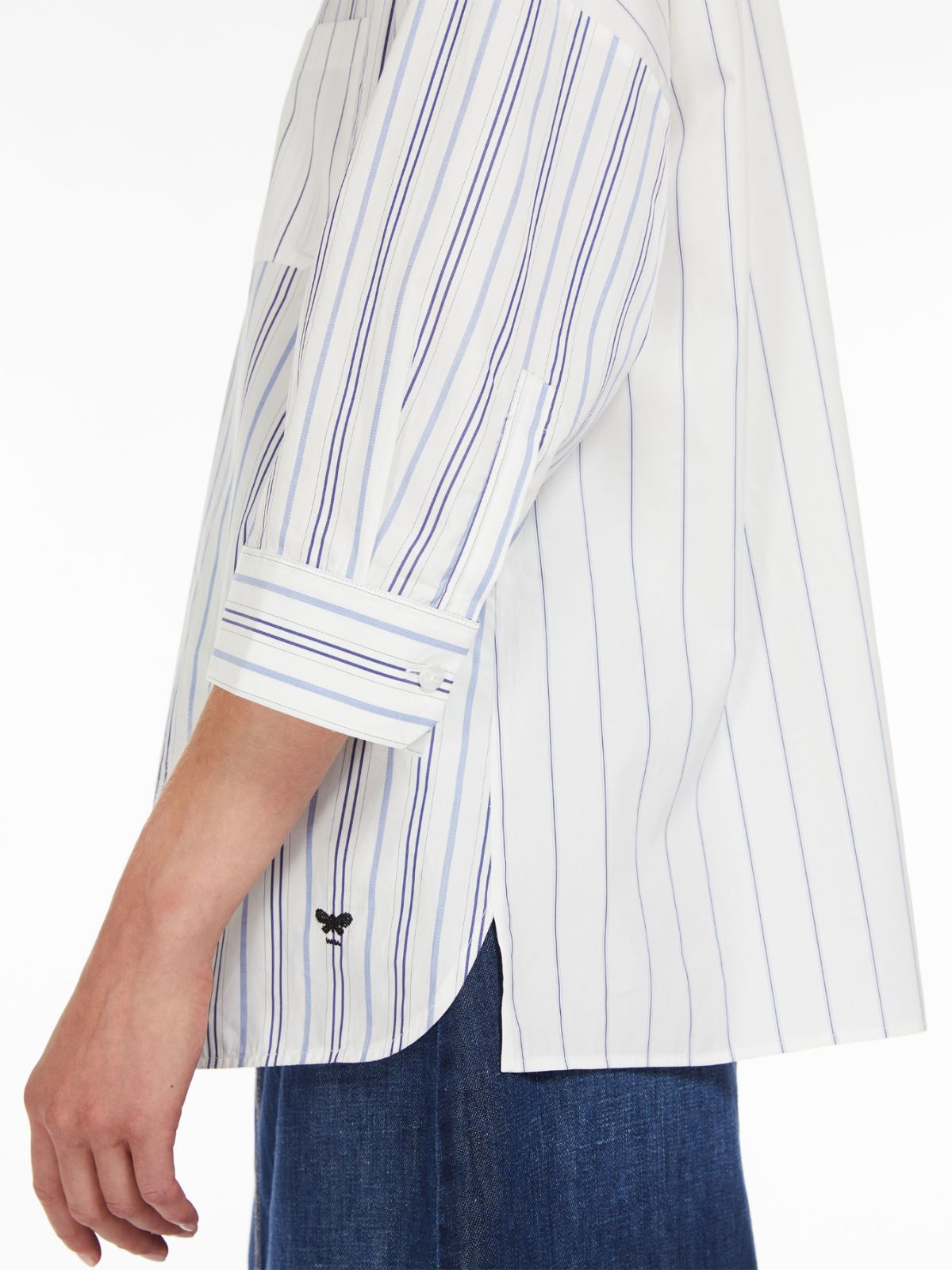 Camicia morbida in popeline di cotone