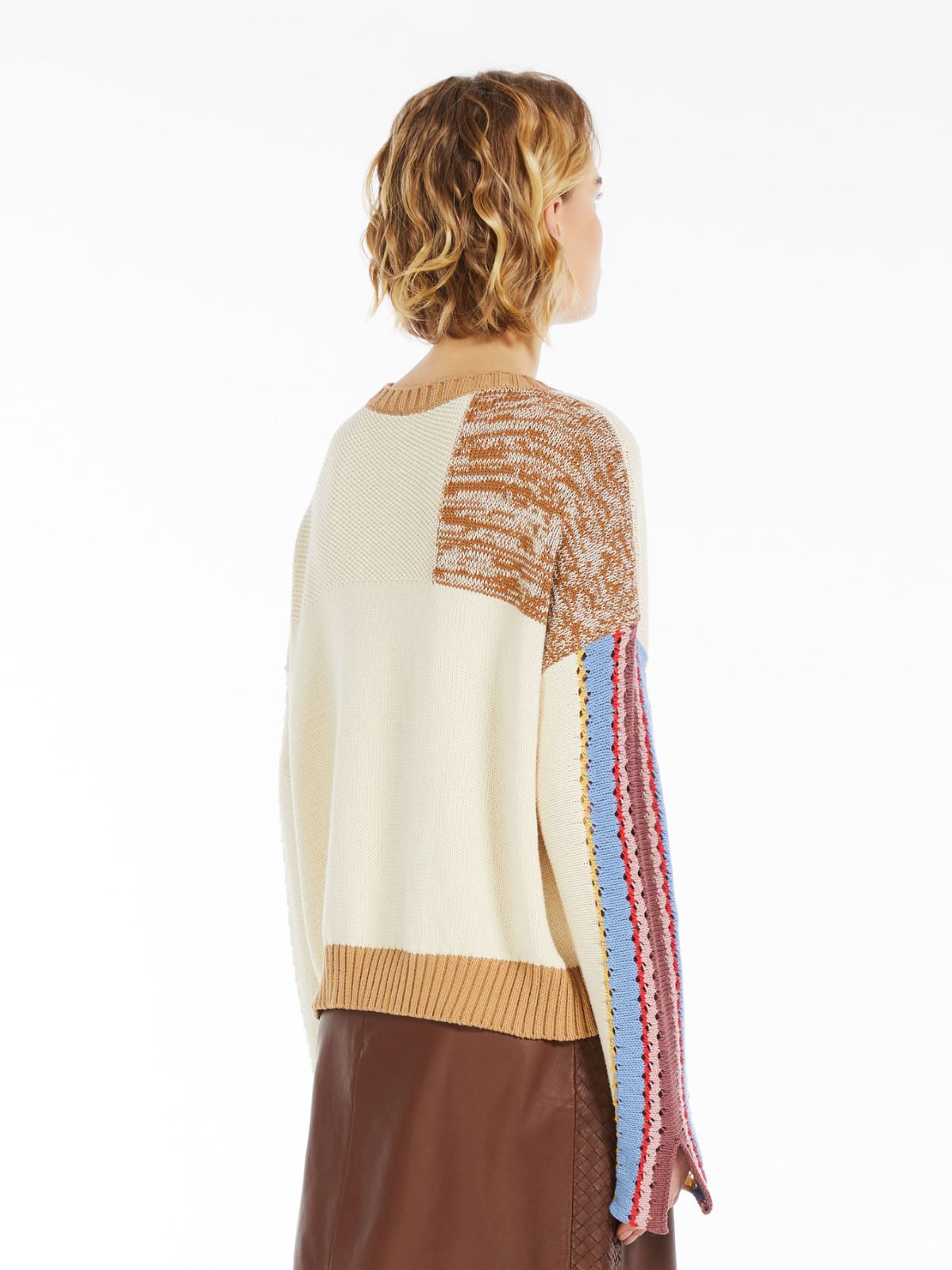 Maglia patchwork in cotone