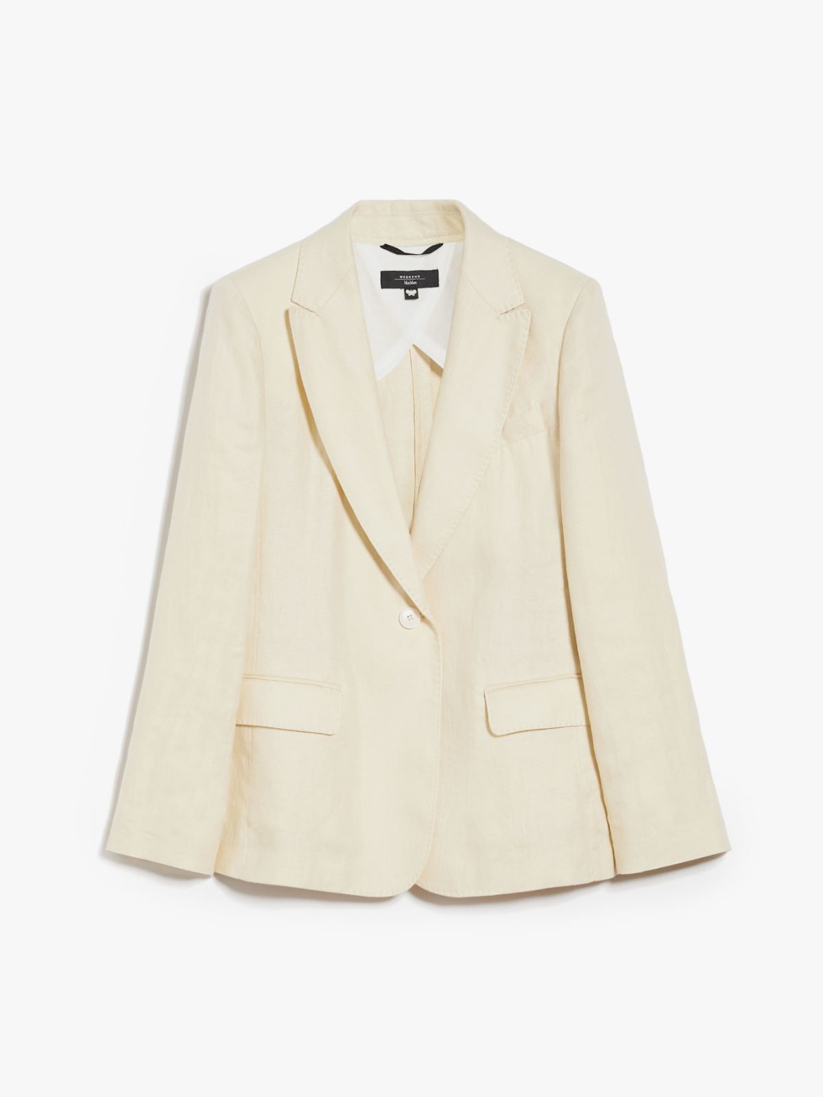 Blazer monopetto in lino