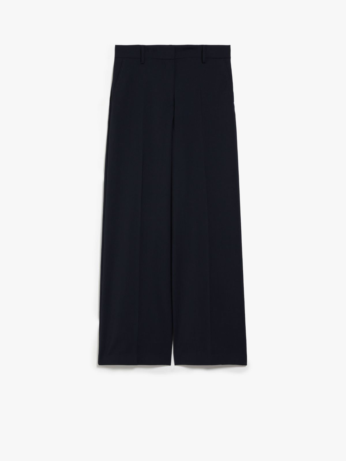 Pantalone palazzo in tela di lana