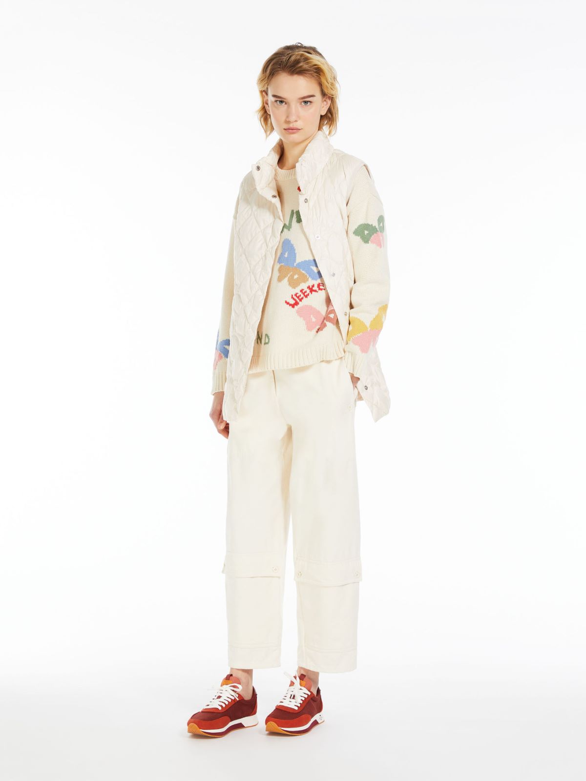 Maglia in cotone ad intarsio