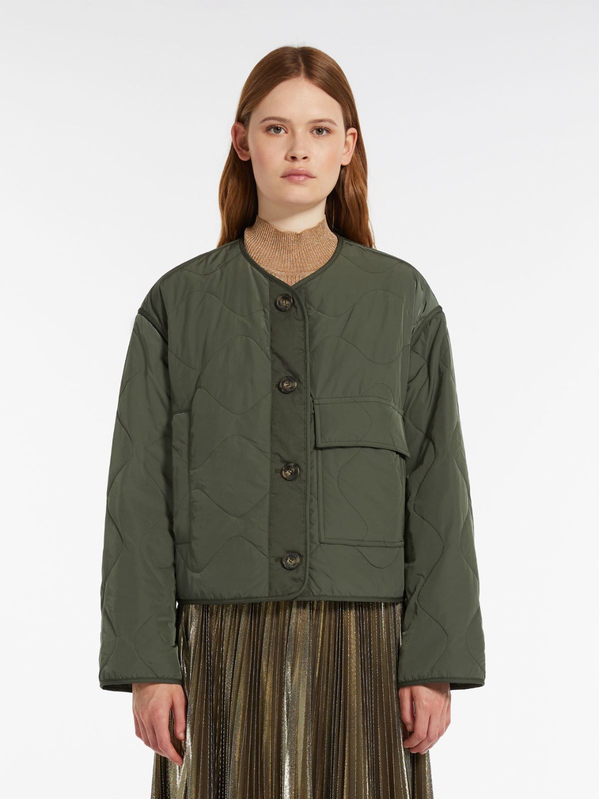 Giacca trapuntata in tessuto antigoccia