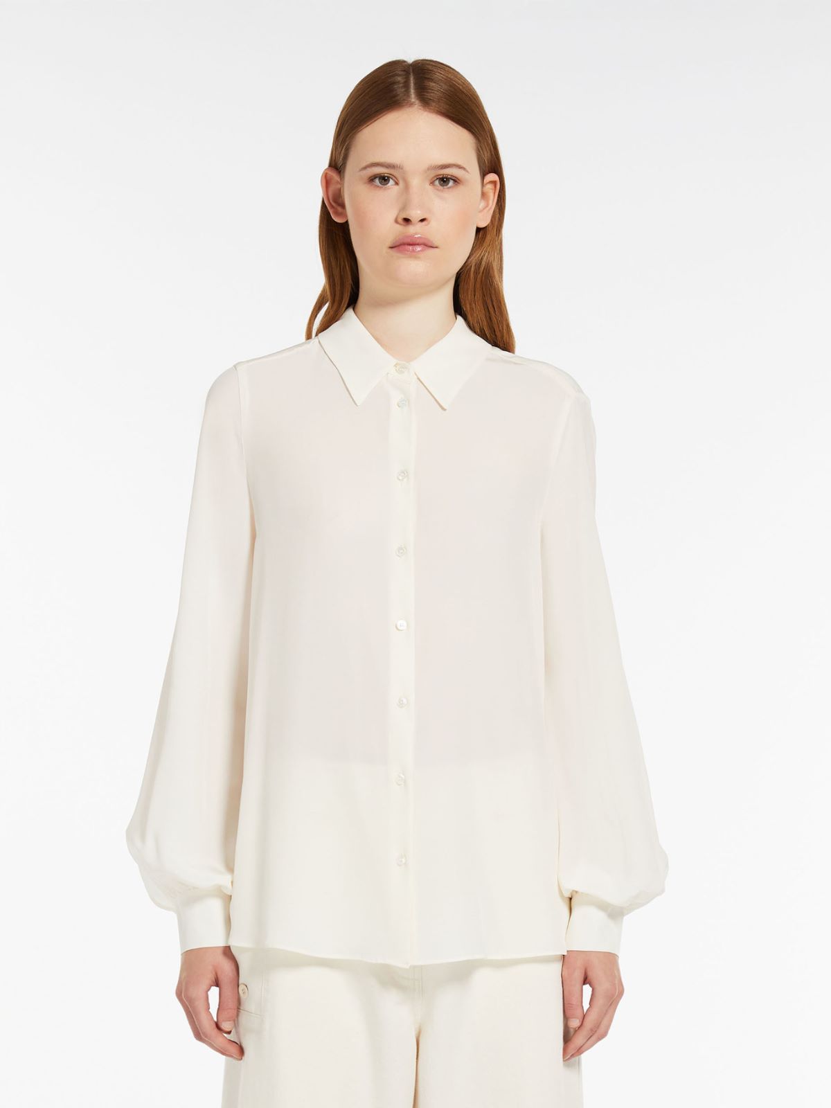 Camicia in crêpe de Chine di seta