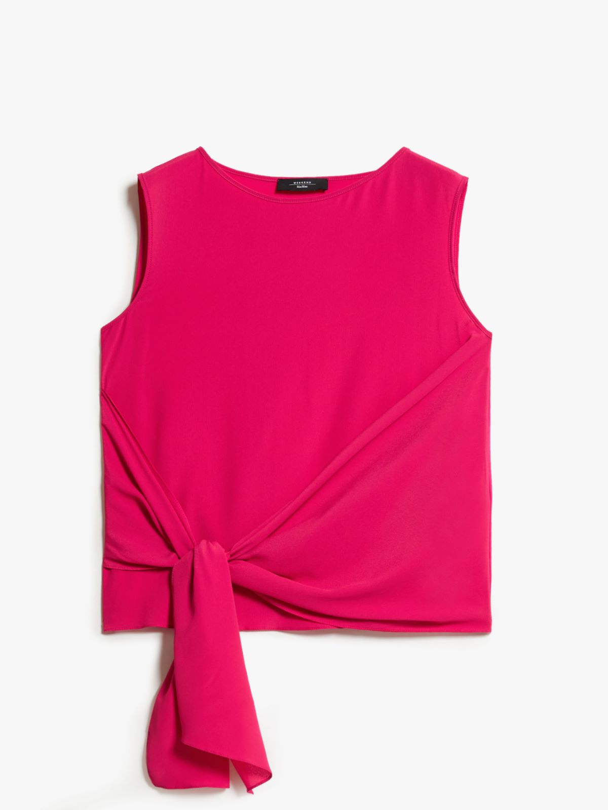 Top in jersey e crêpe