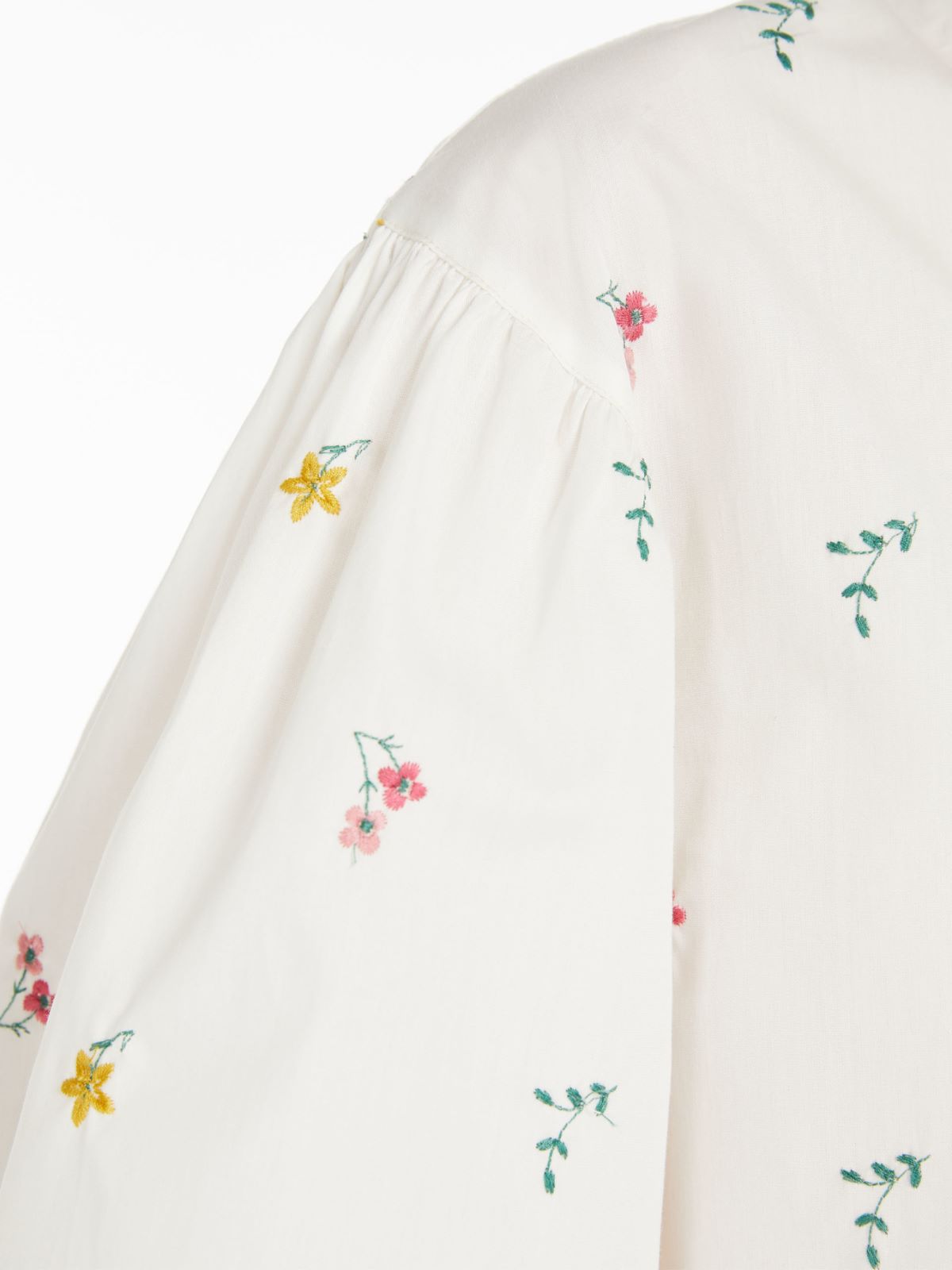 Camicia in cotone ricamato