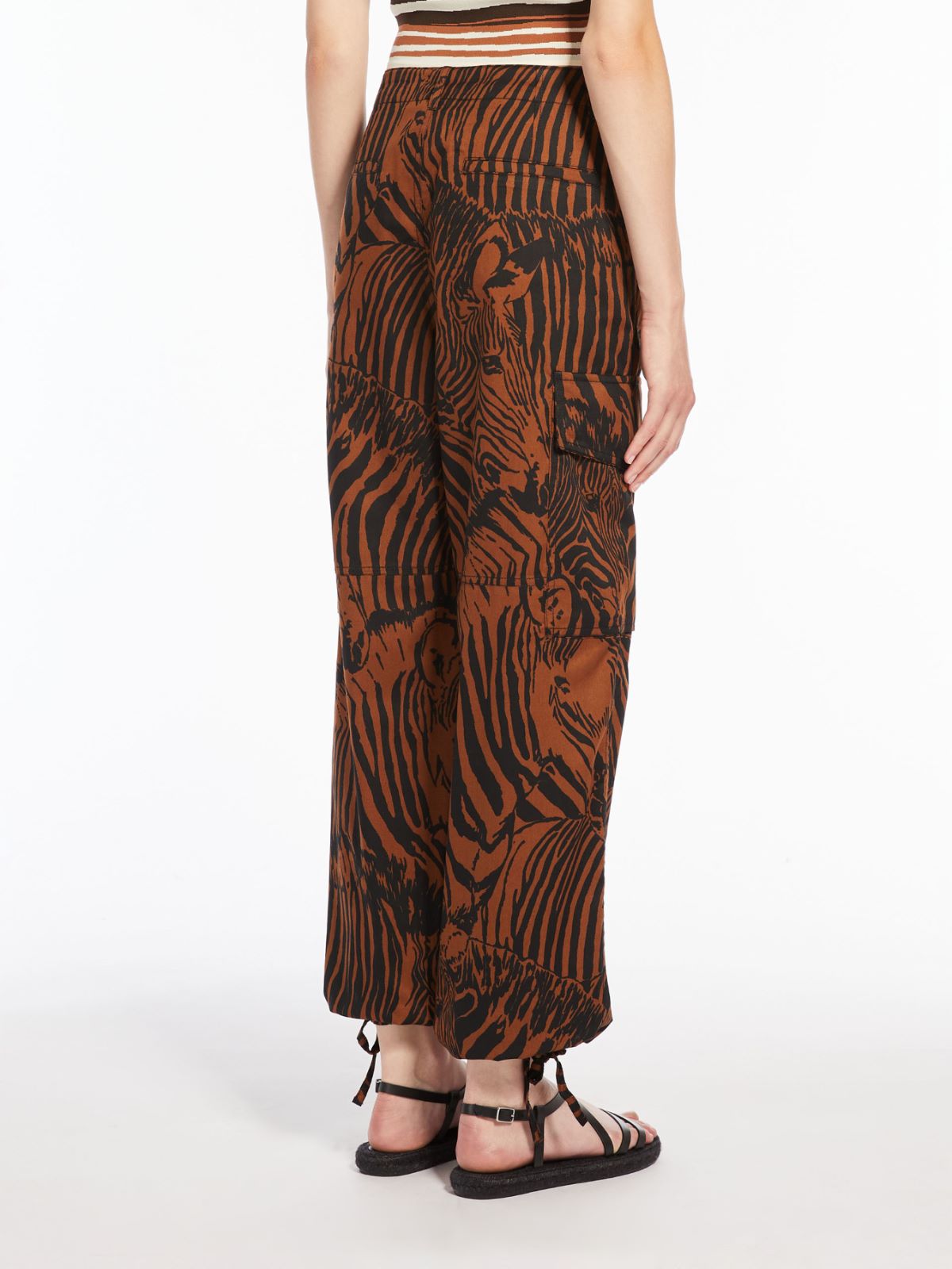 Pantalone cargo in twill di cotone