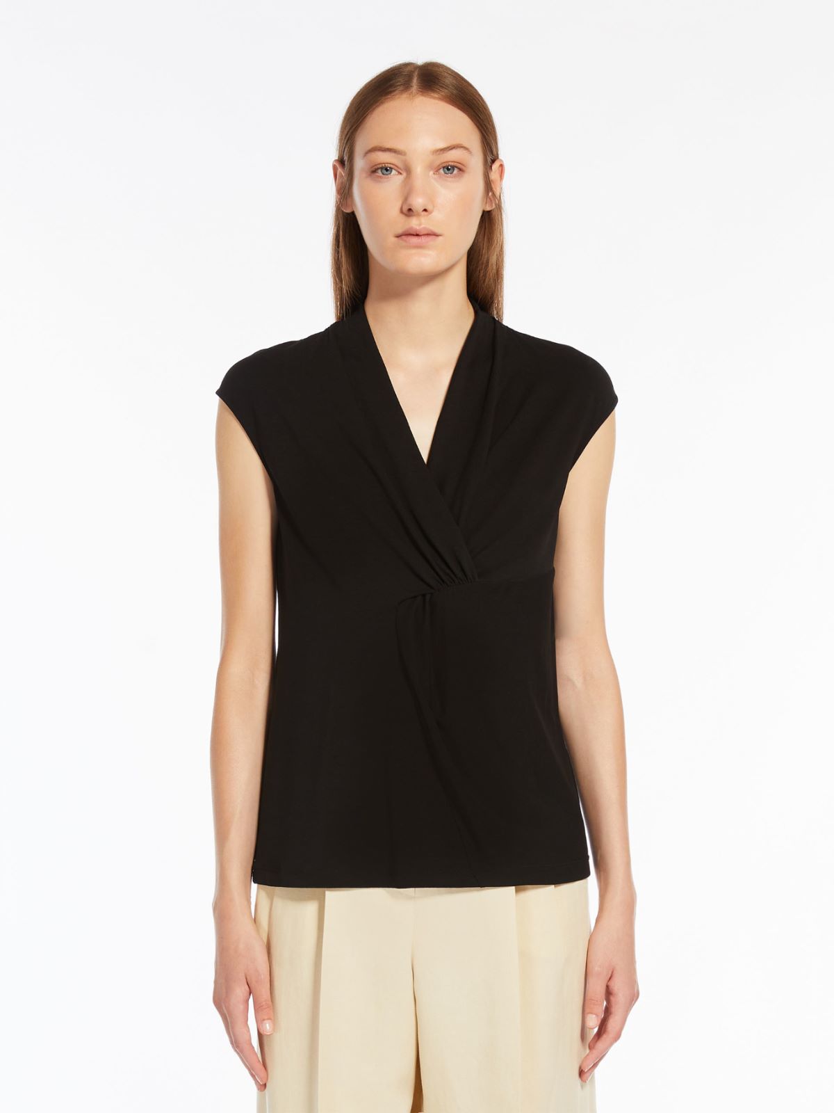 Top in jersey di lyocell