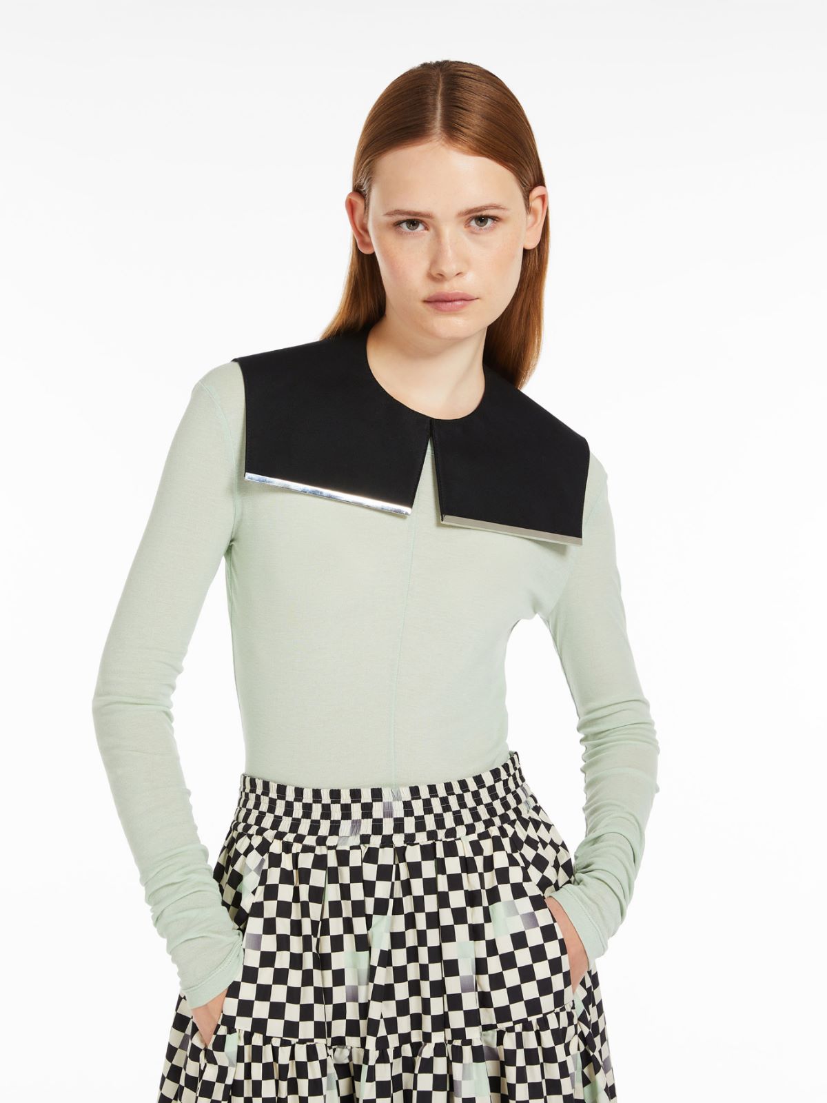 T-shirt in jersey crêpe di cotone