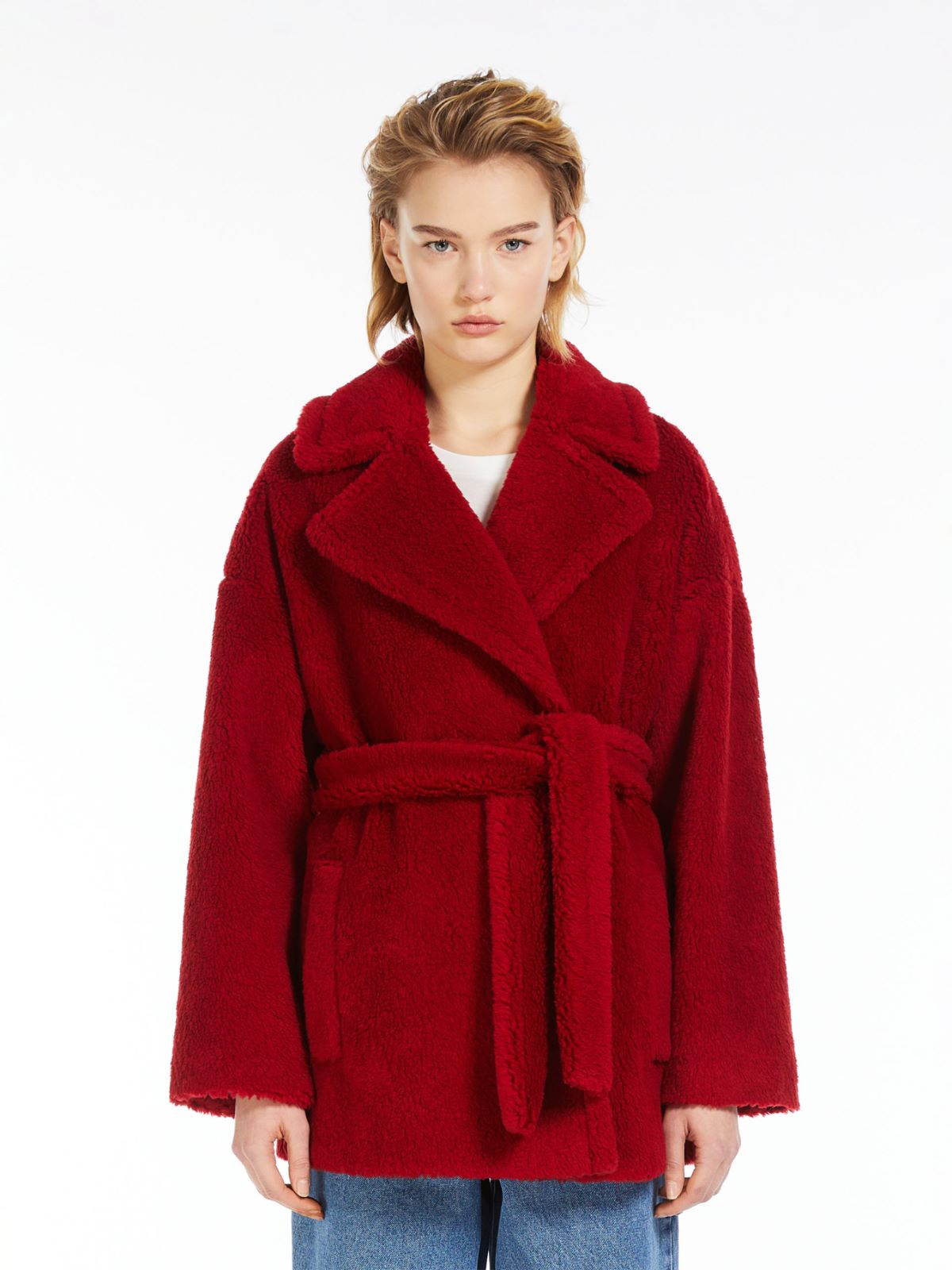 Giaccone in tessuto di lana