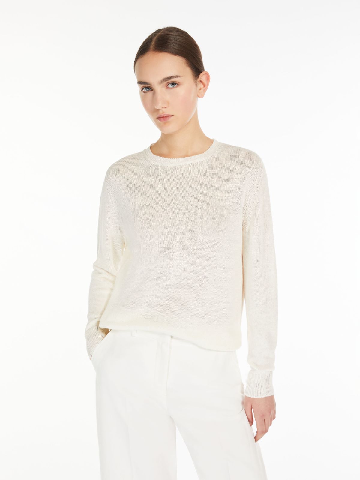 Maglia in filato di lino