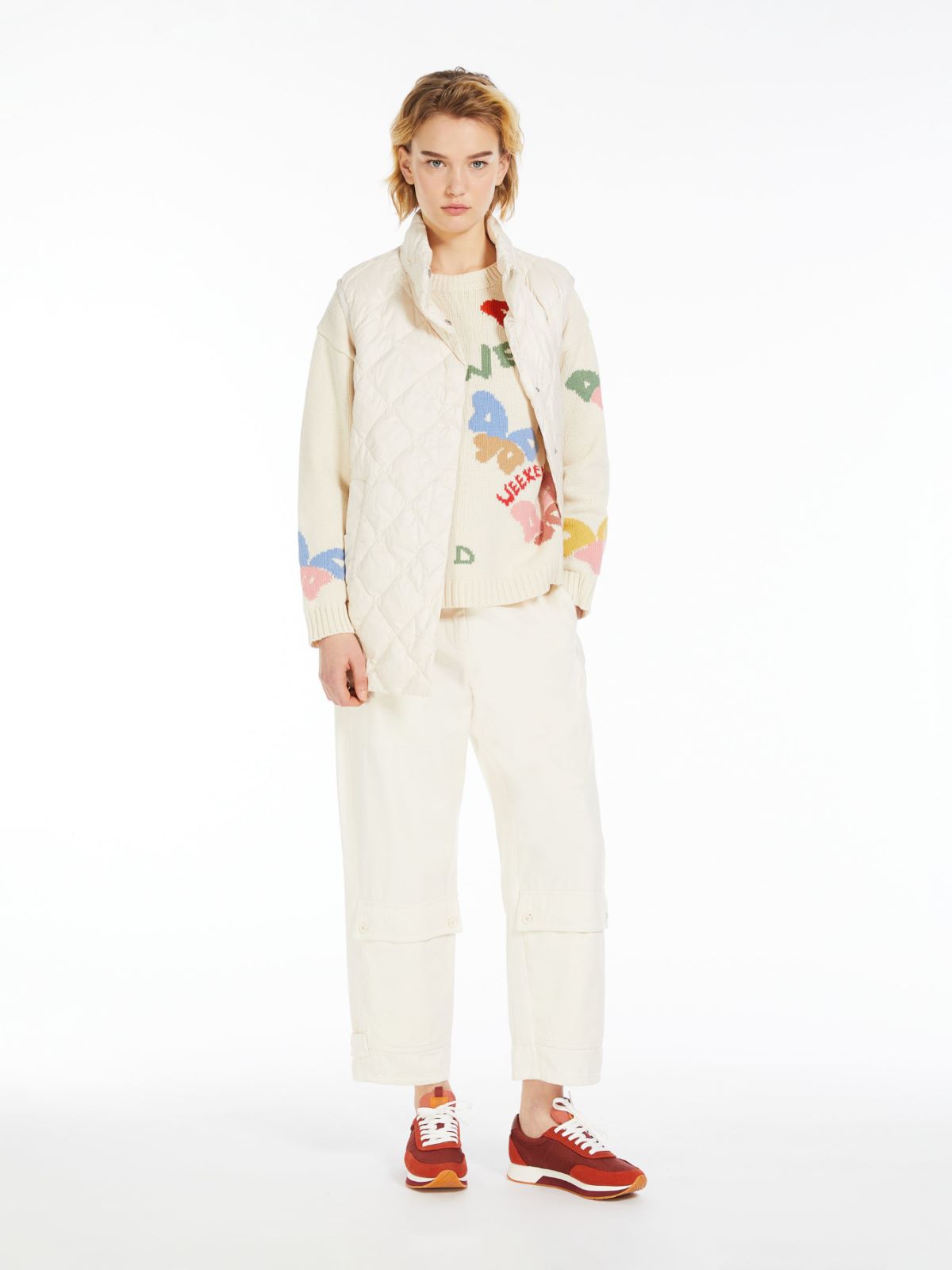 Gilet in tessuto antigoccia trapuntato