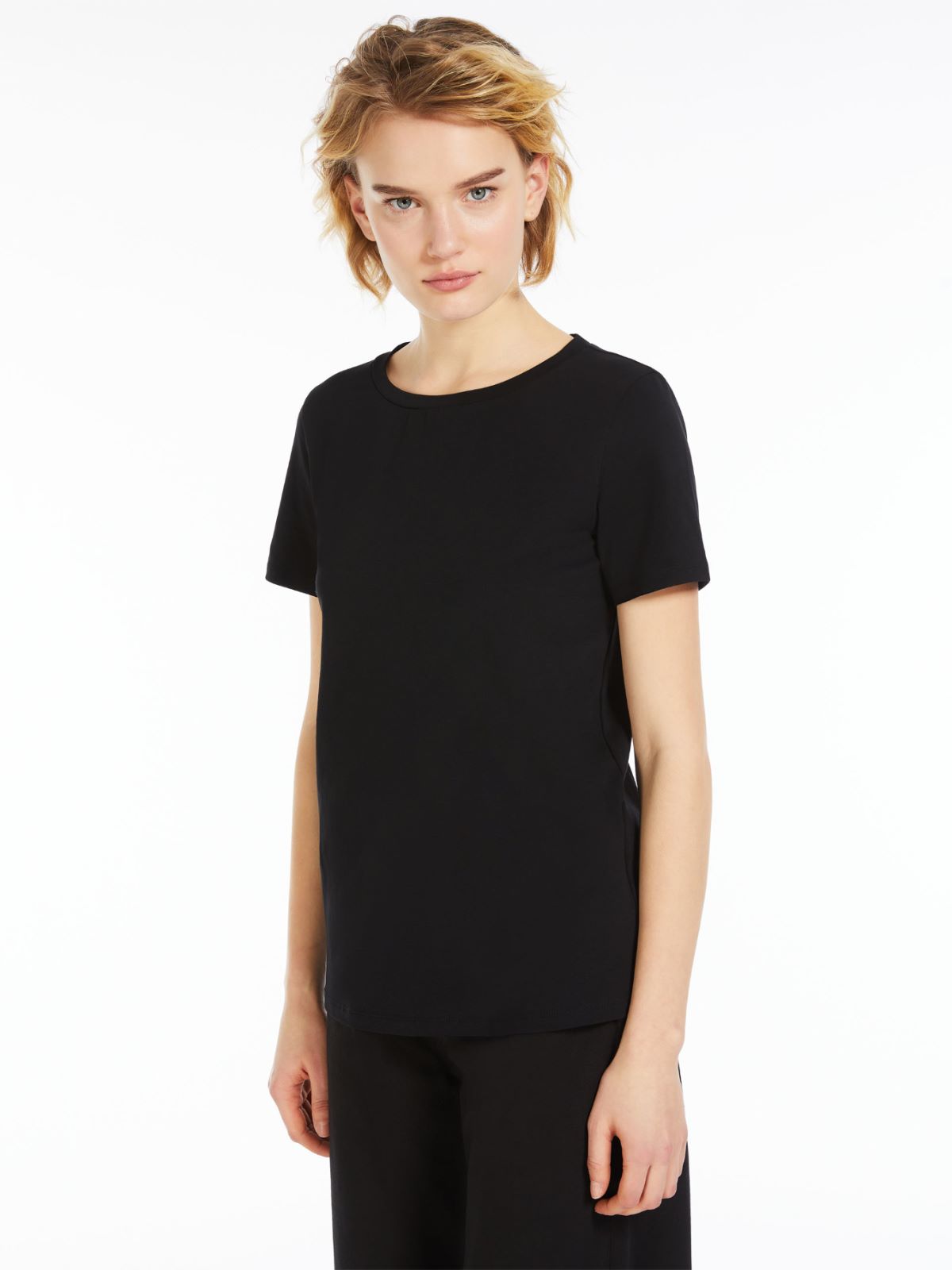 T-shirt dritta in cotone organico