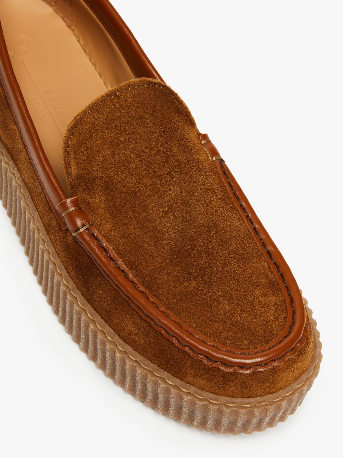 Mocassino in pelle scamosciata