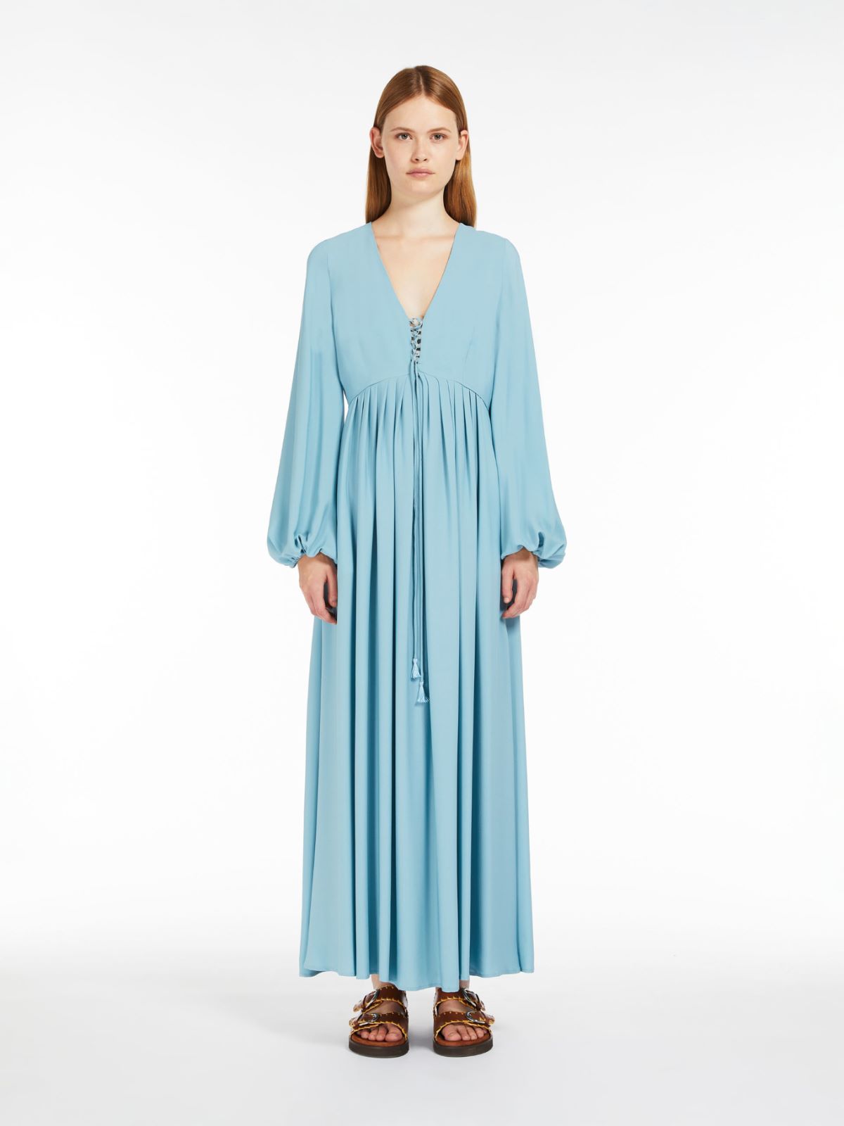 Abito fluido in mista seta