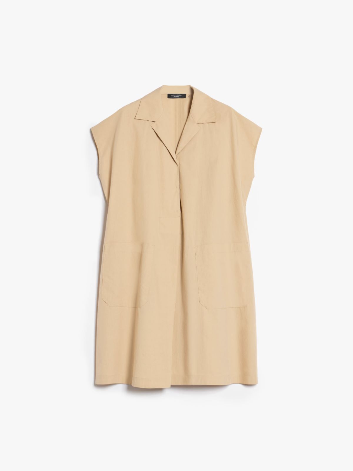 Abito corto in popeline di cotone