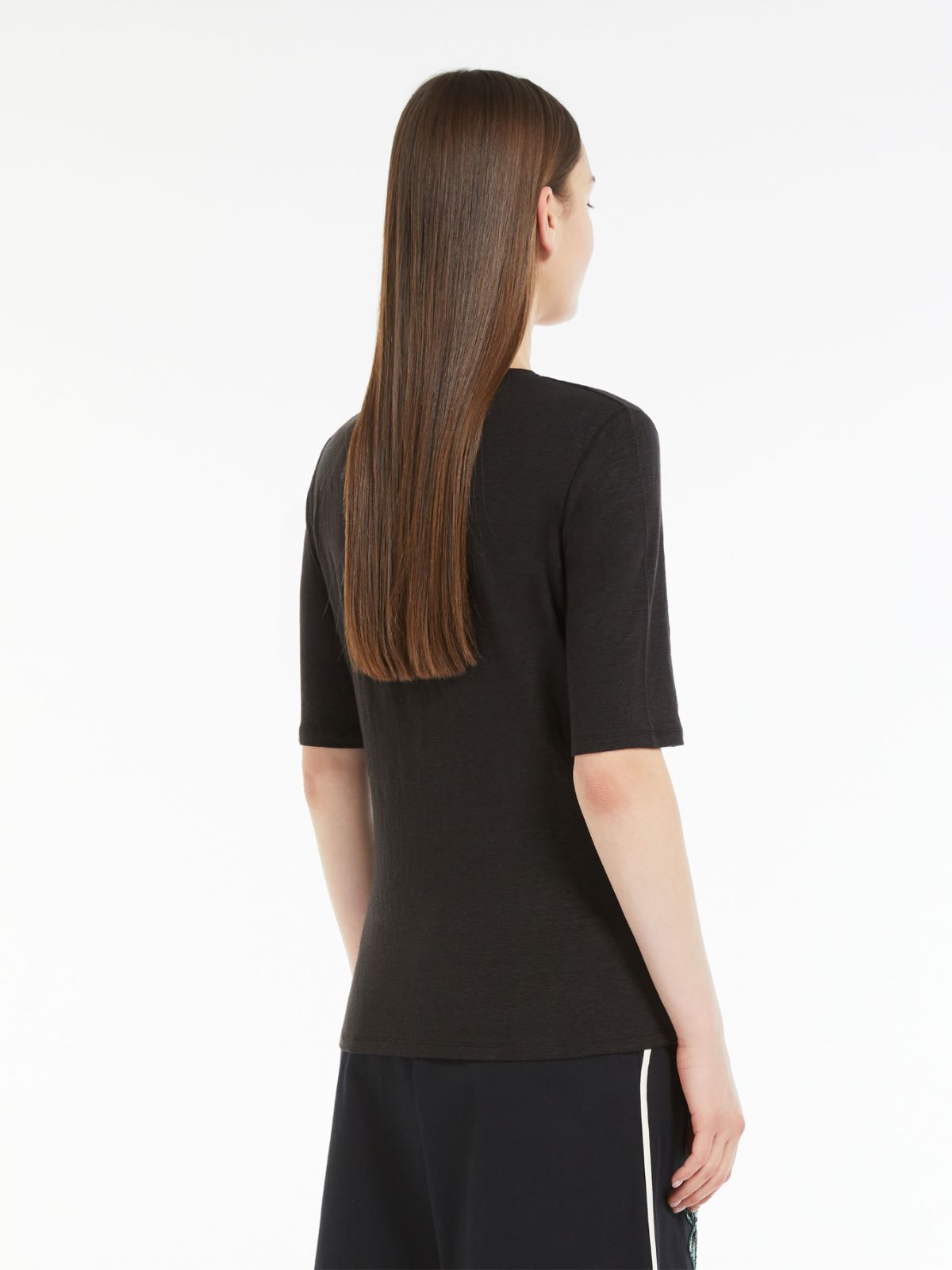 T-shirt in jersey di lino