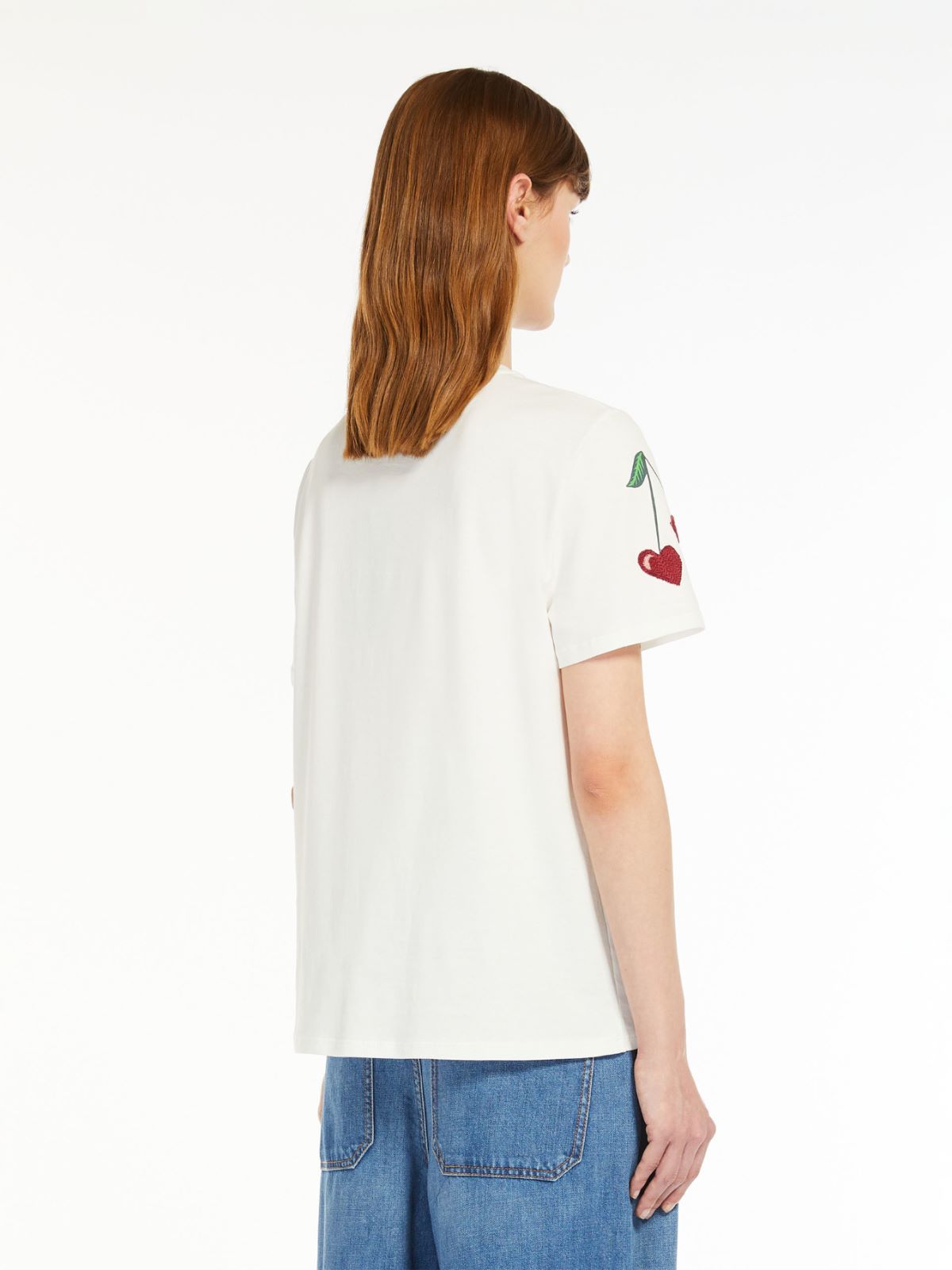 T-shirt in jersey con stampa