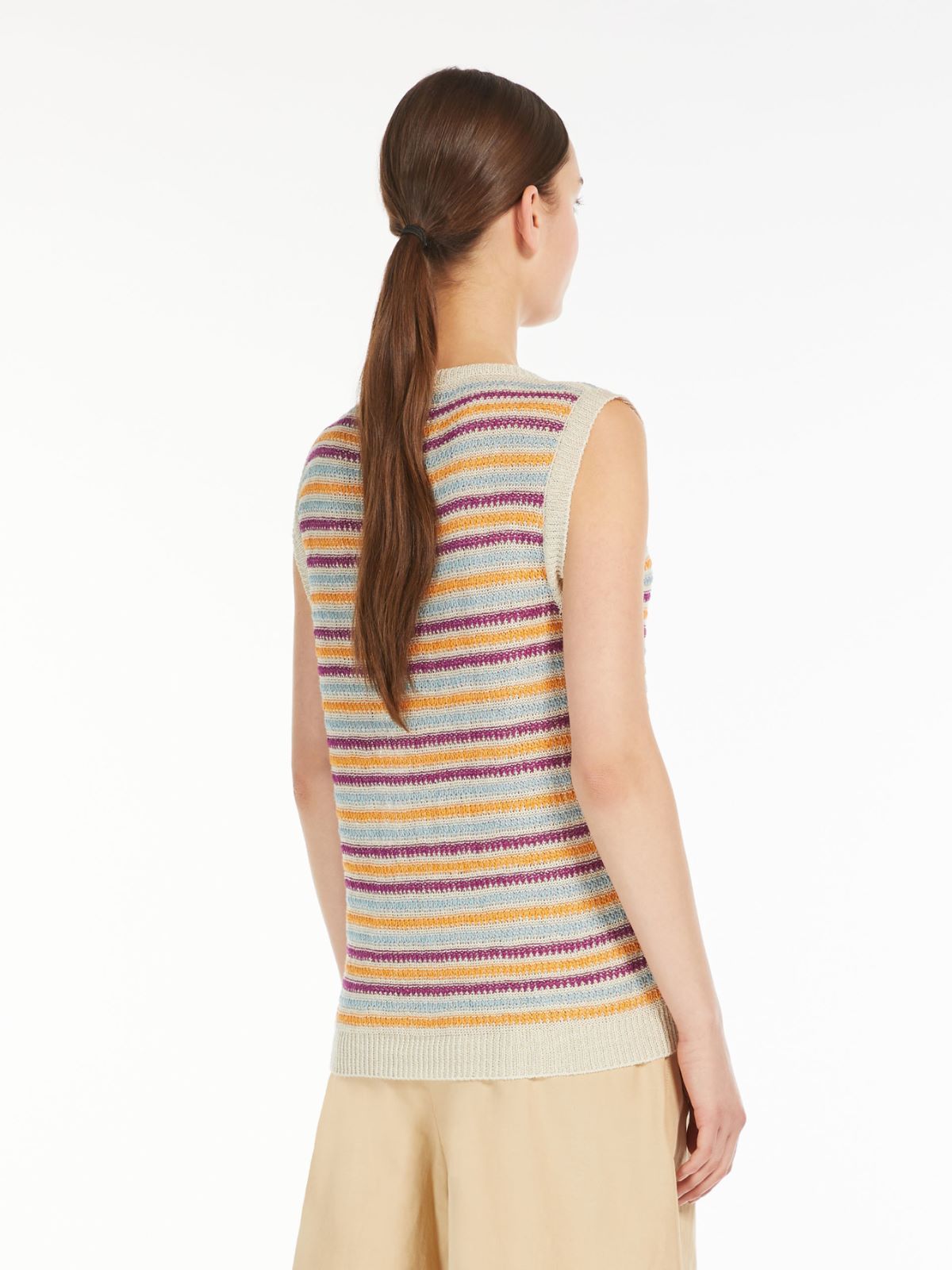 Maglia in filato di lino