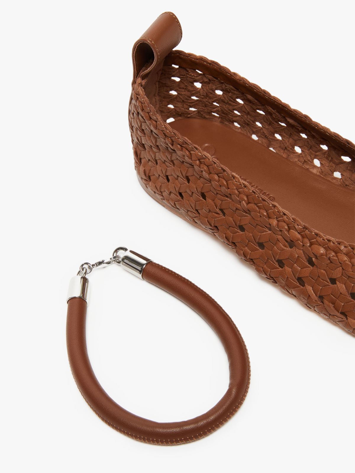 Ballerine in nappa intrecciata