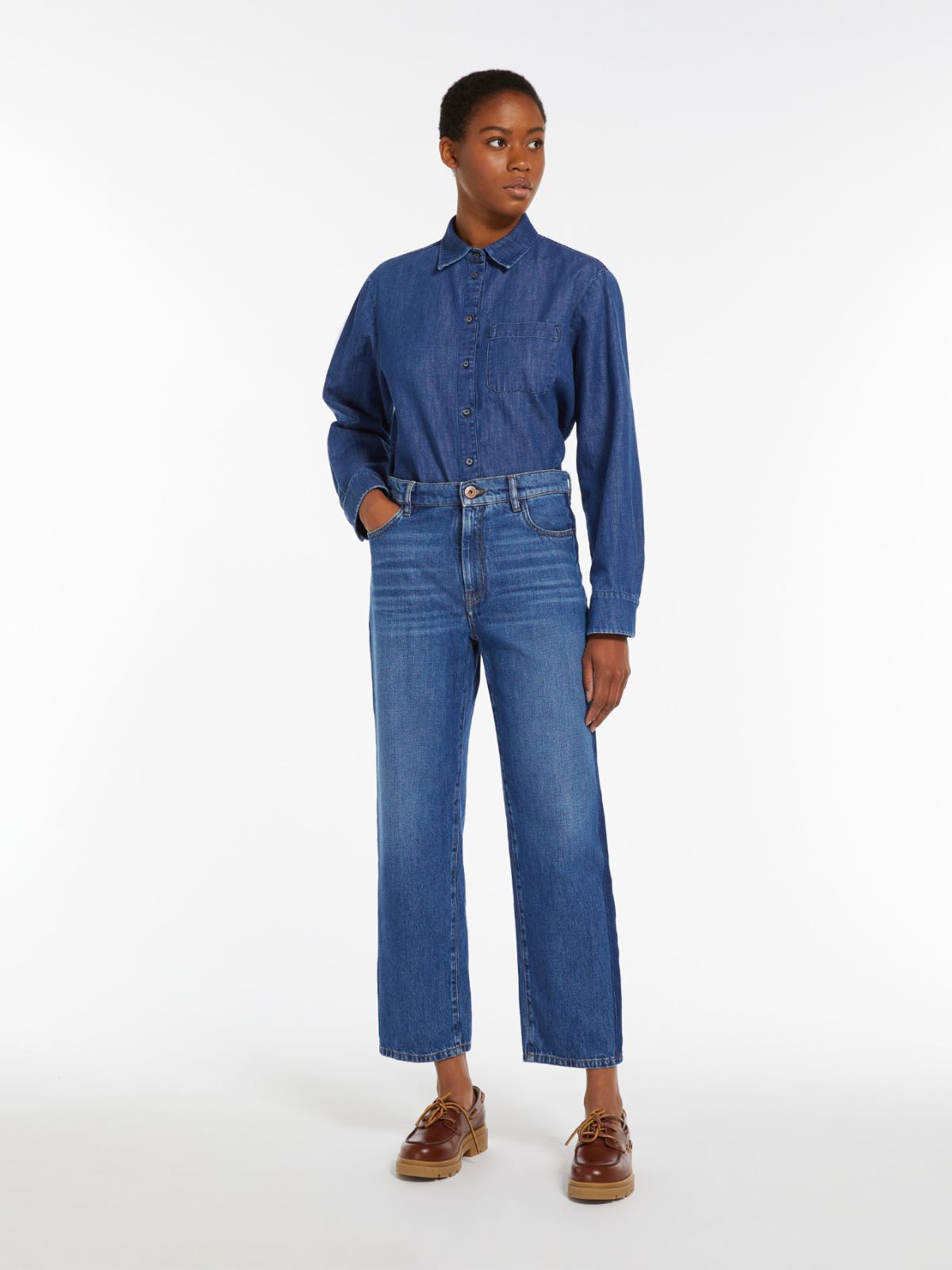 Camicia in denim di cotone