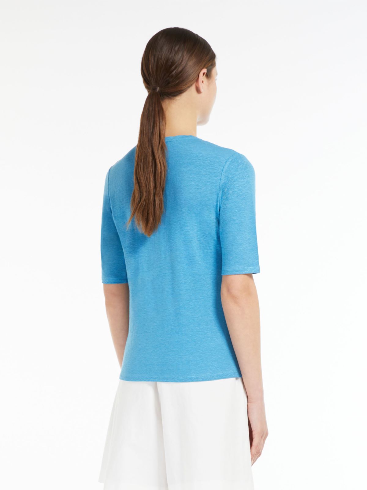 T-shirt in jersey di lino