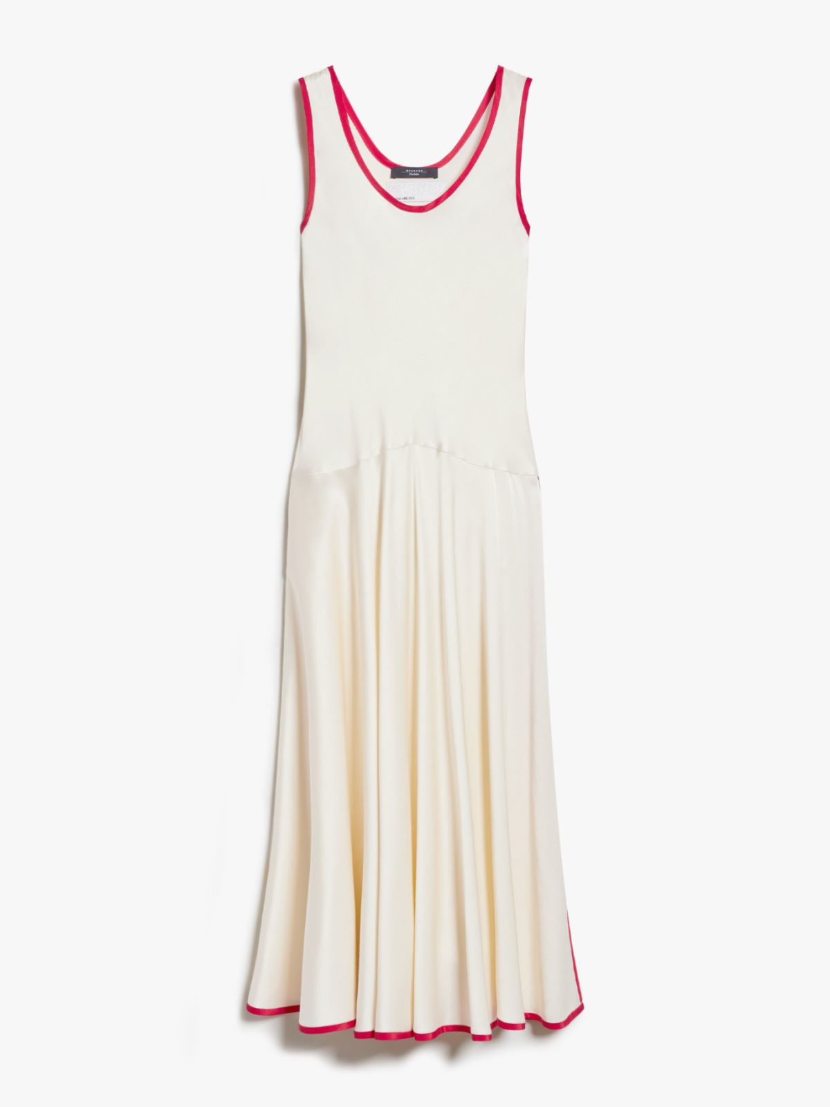 Abito lungo in enver satin