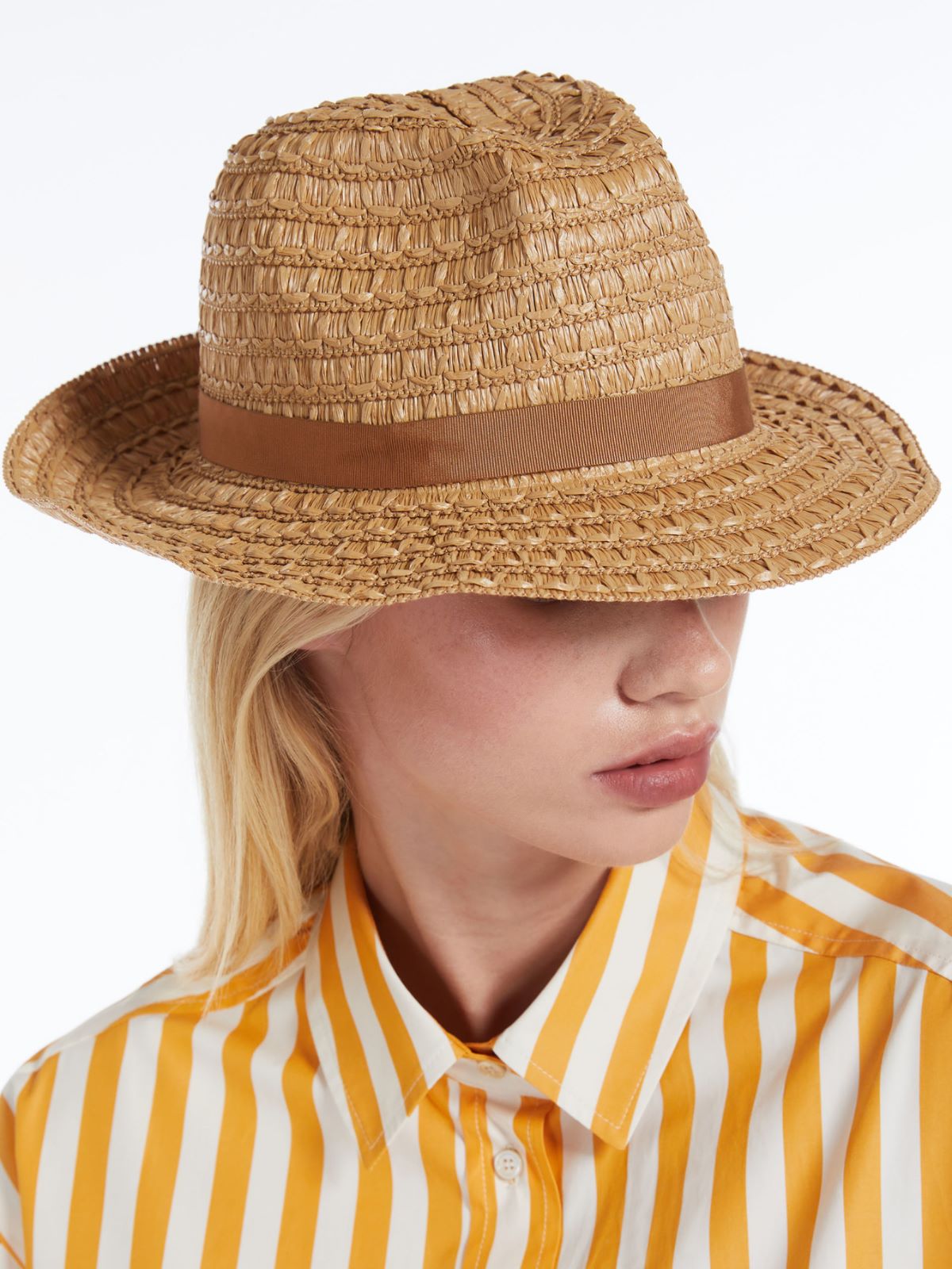 Bucket hat in faille di cotone