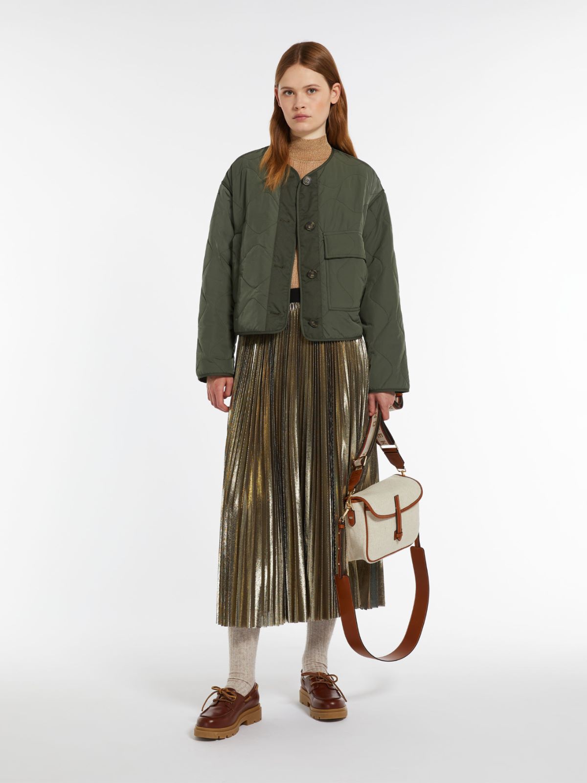 Gonna plissè in georgette