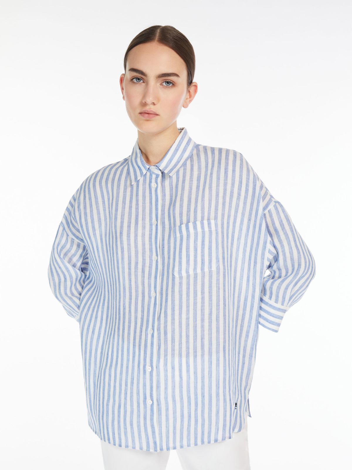 Camicia in tela di lino