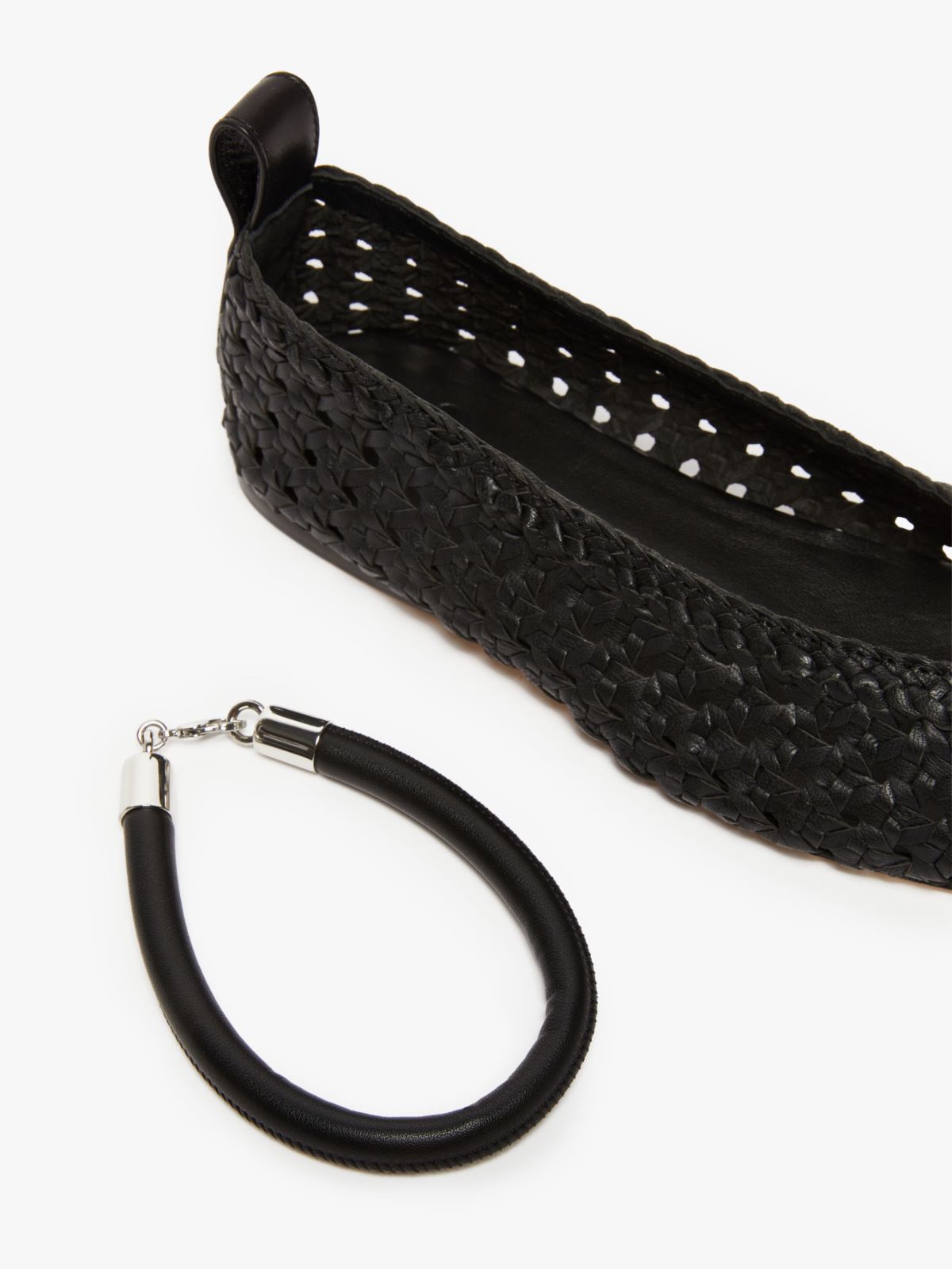 Ballerine in nappa intrecciata