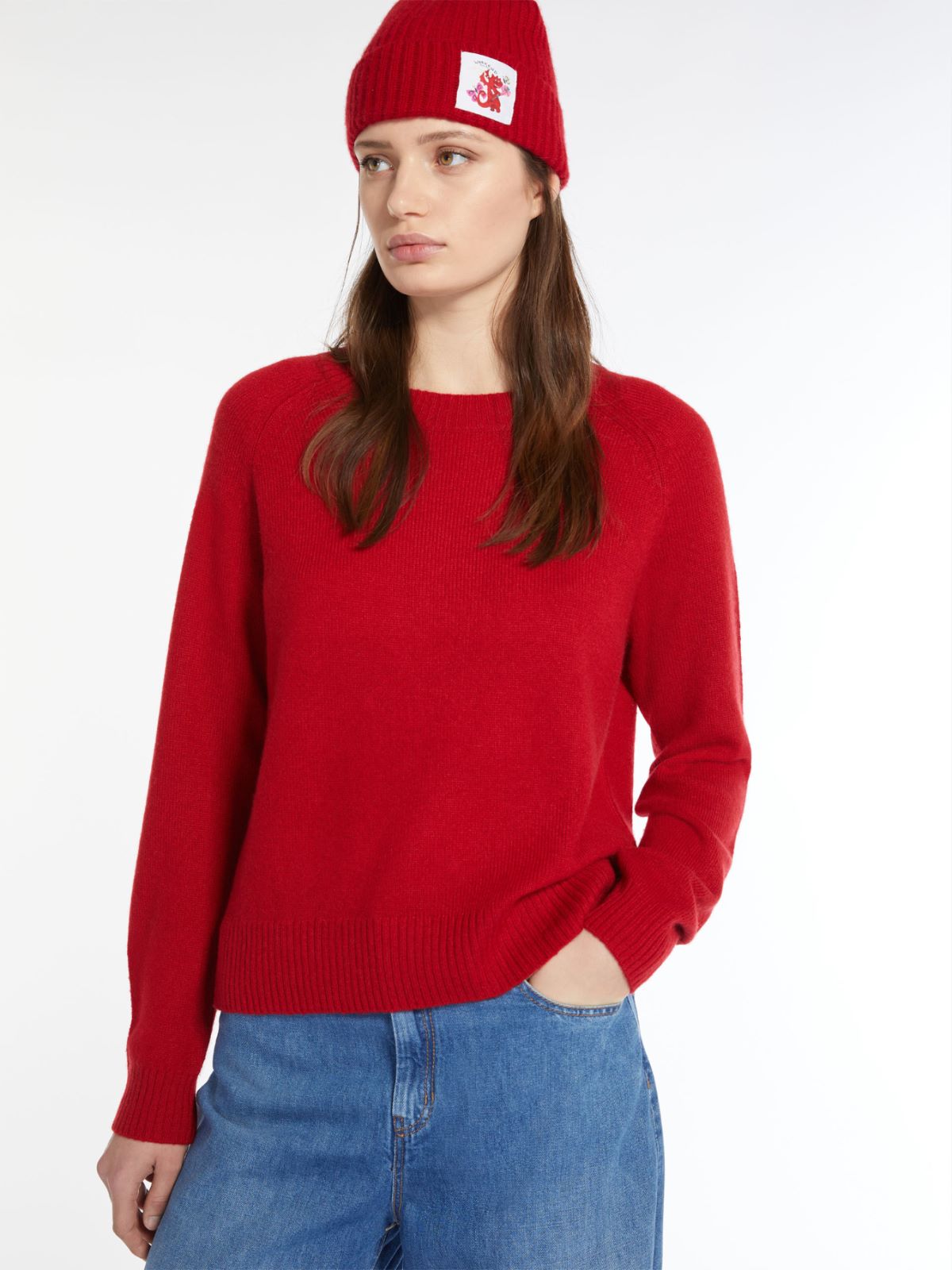 Maglia girocollo in cachemire