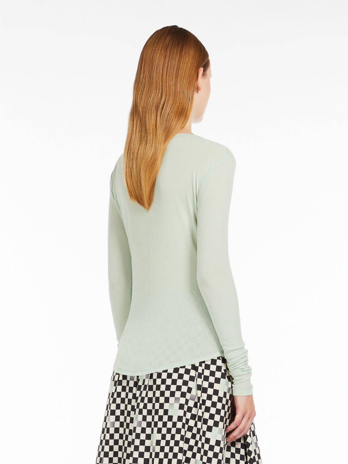 T-shirt in jersey crêpe di cotone