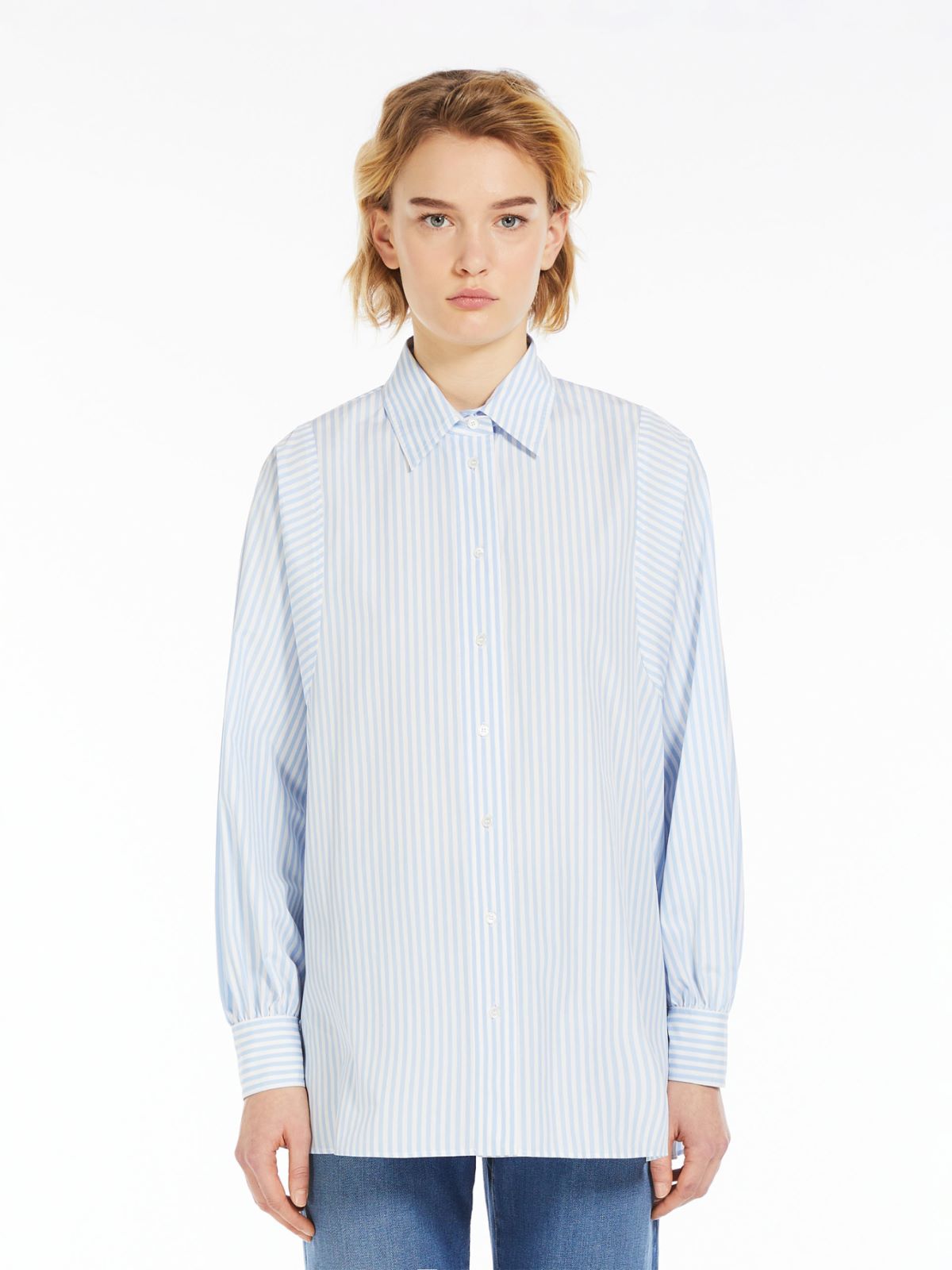 Camicia in cotone a righe