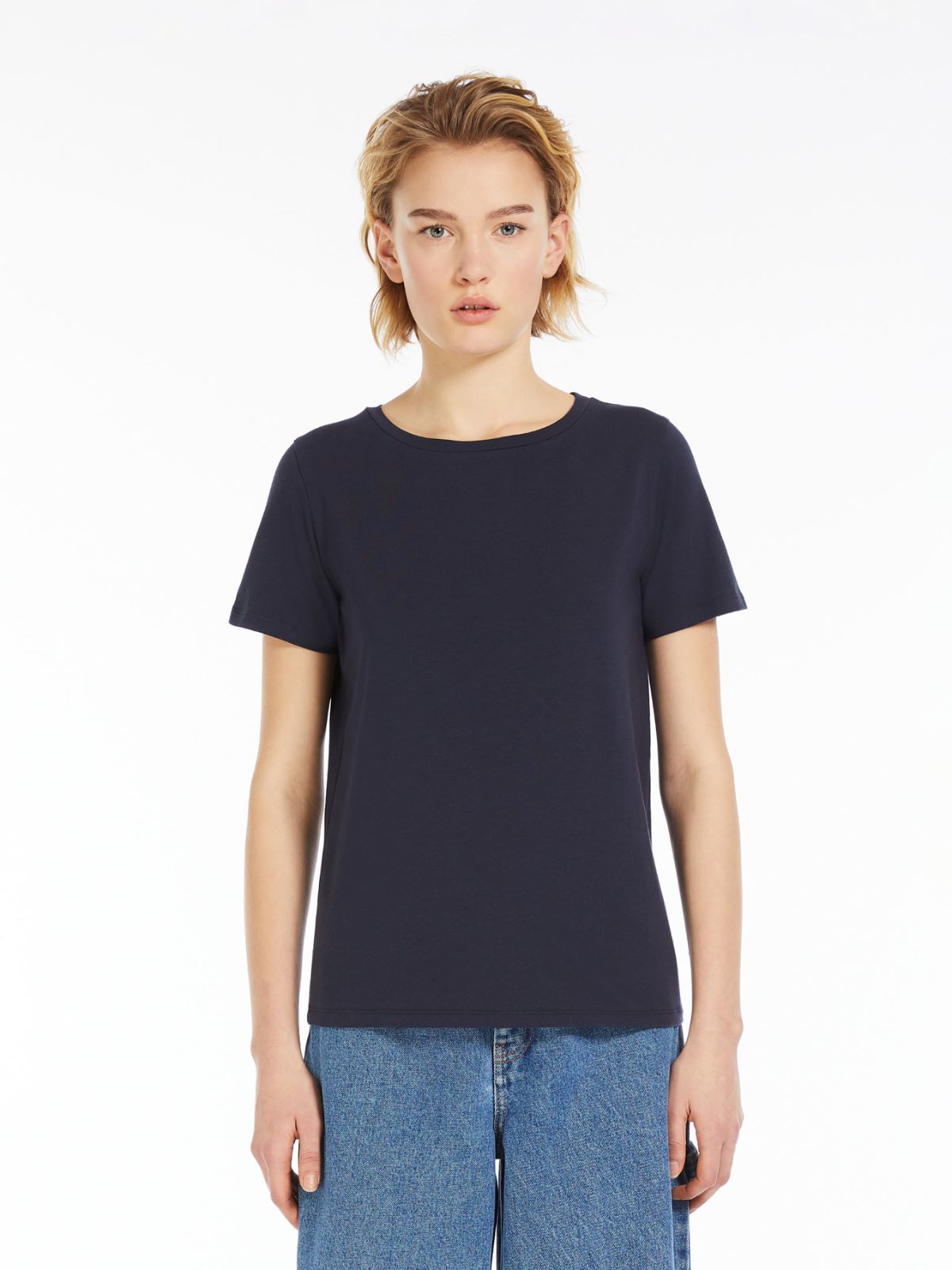 T-shirt dritta in cotone organico