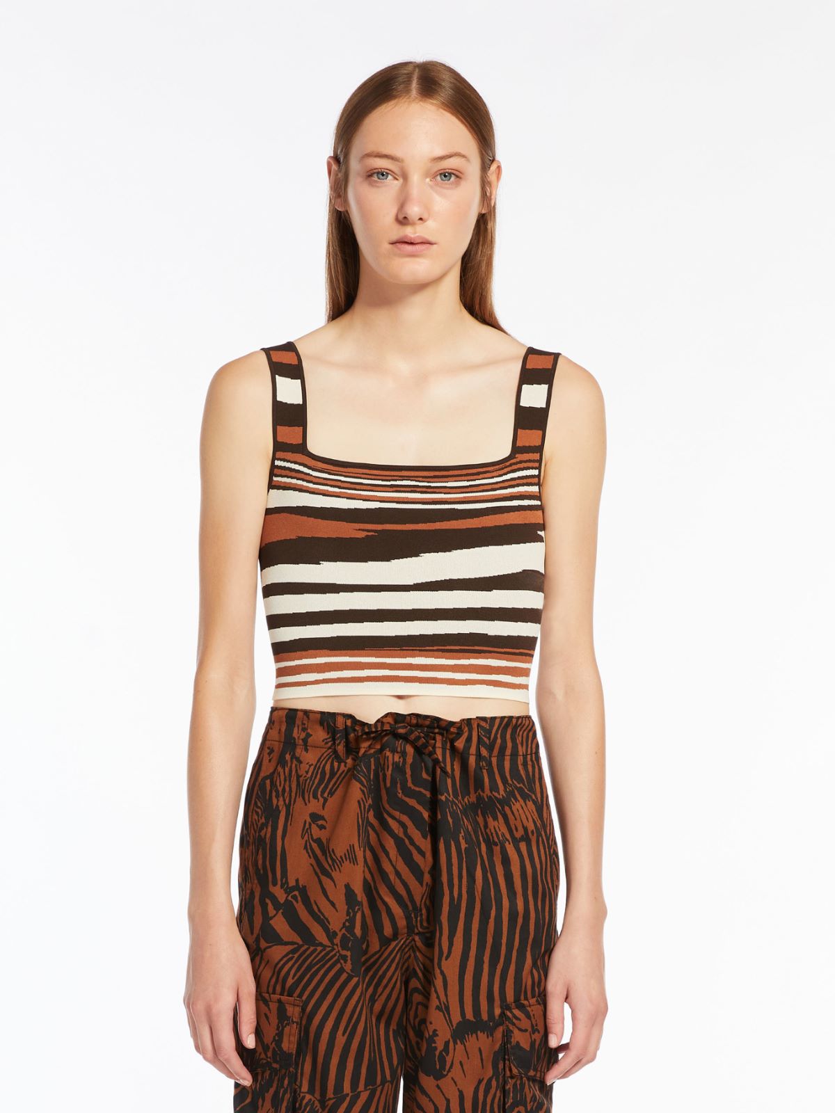 Canotta in filato di viscosa