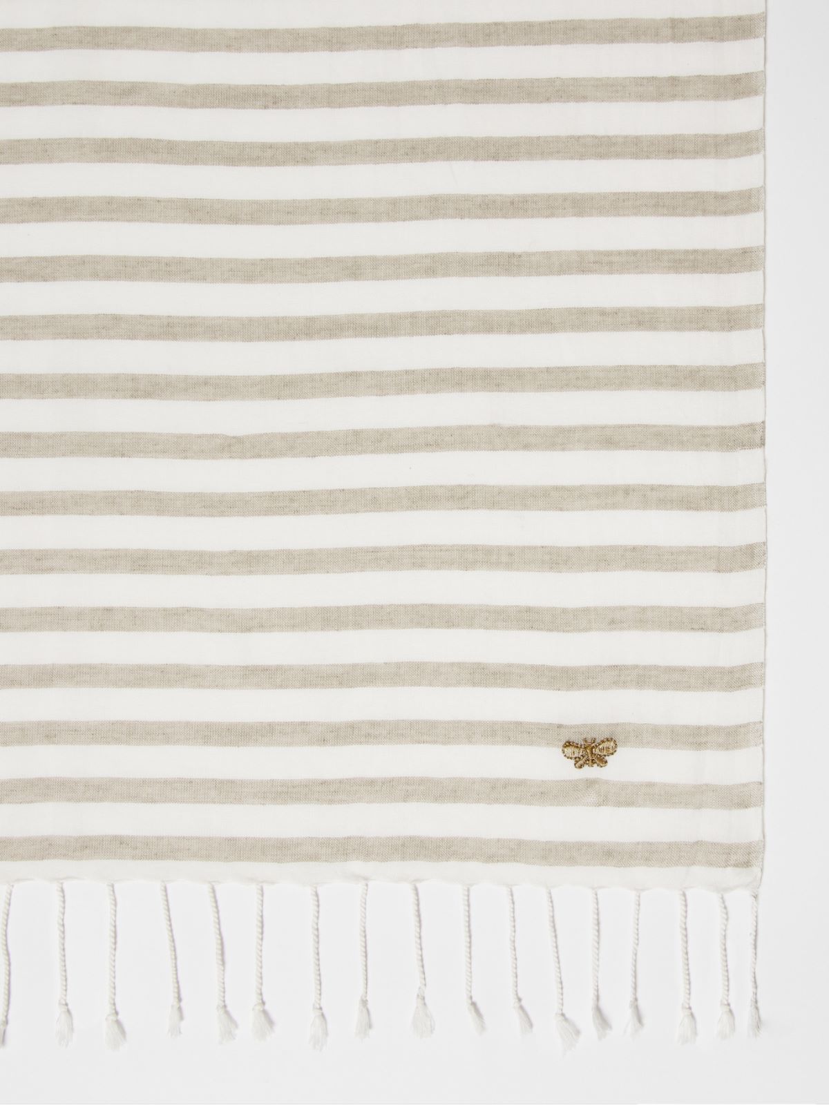 Stola in cotone tinto filo