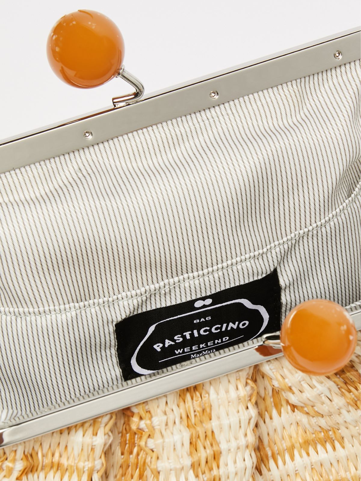 Pasticcino Bag Medium effetto rafia jacquard