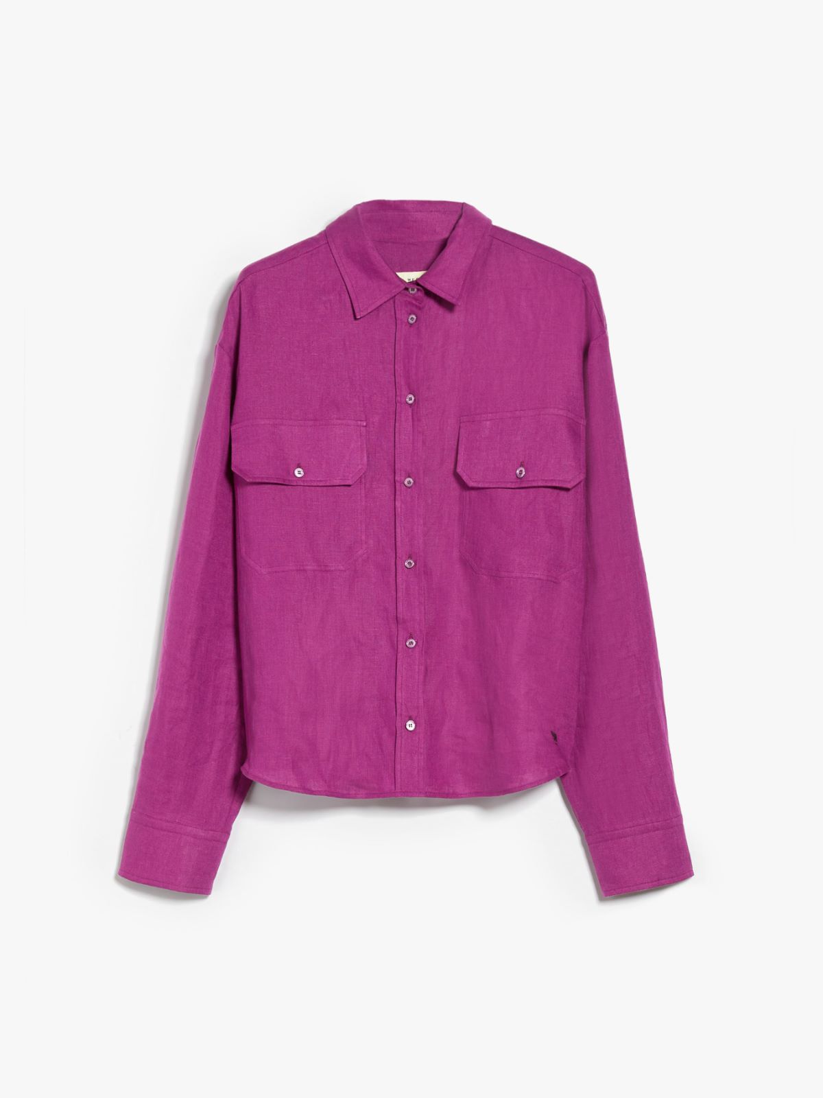 Camicia con tasche in lino